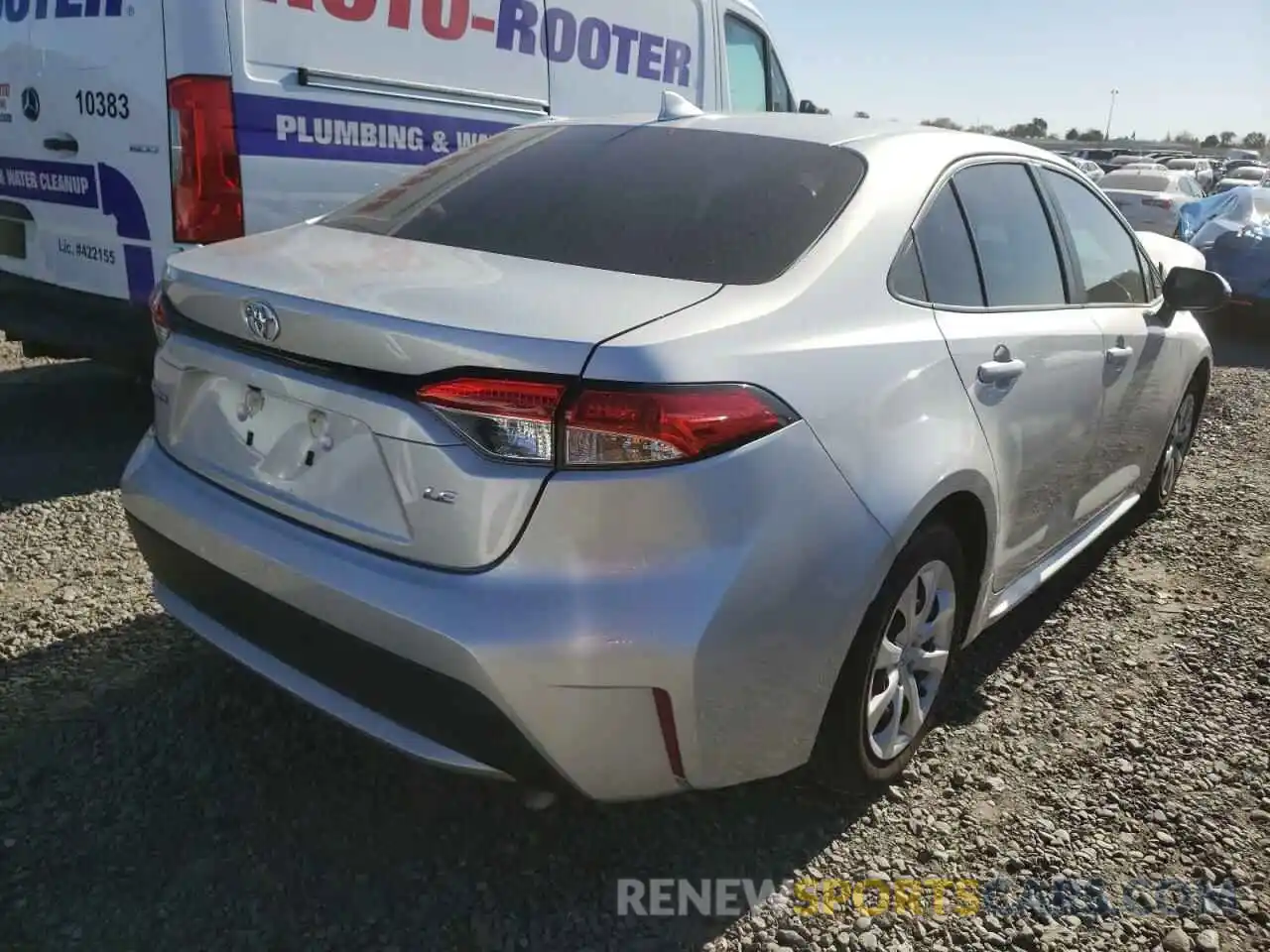 4 Photograph of a damaged car 5YFEPMAE8MP163333 TOYOTA COROLLA 2021