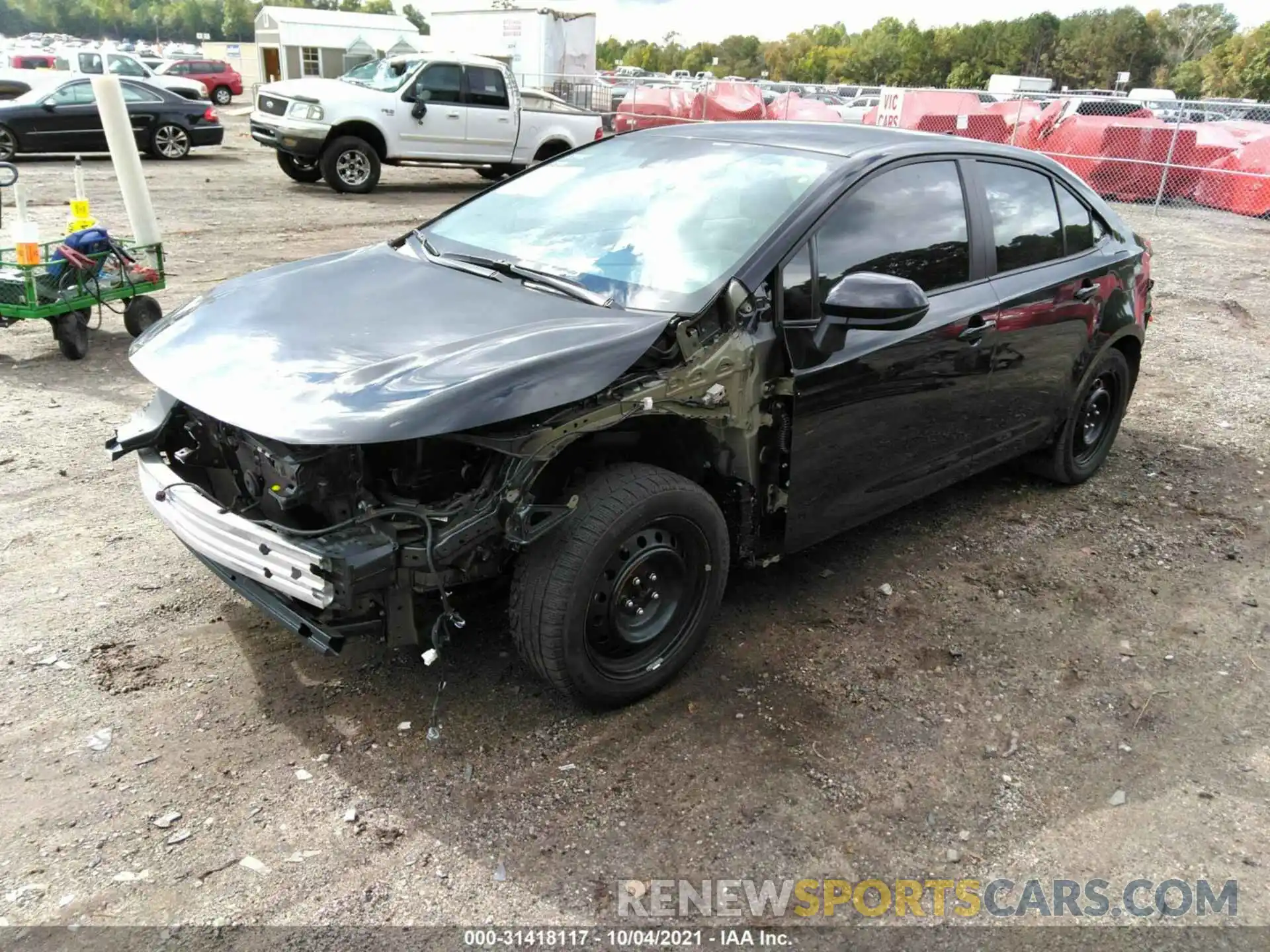 2 Photograph of a damaged car 5YFEPMAE8MP165597 TOYOTA COROLLA 2021