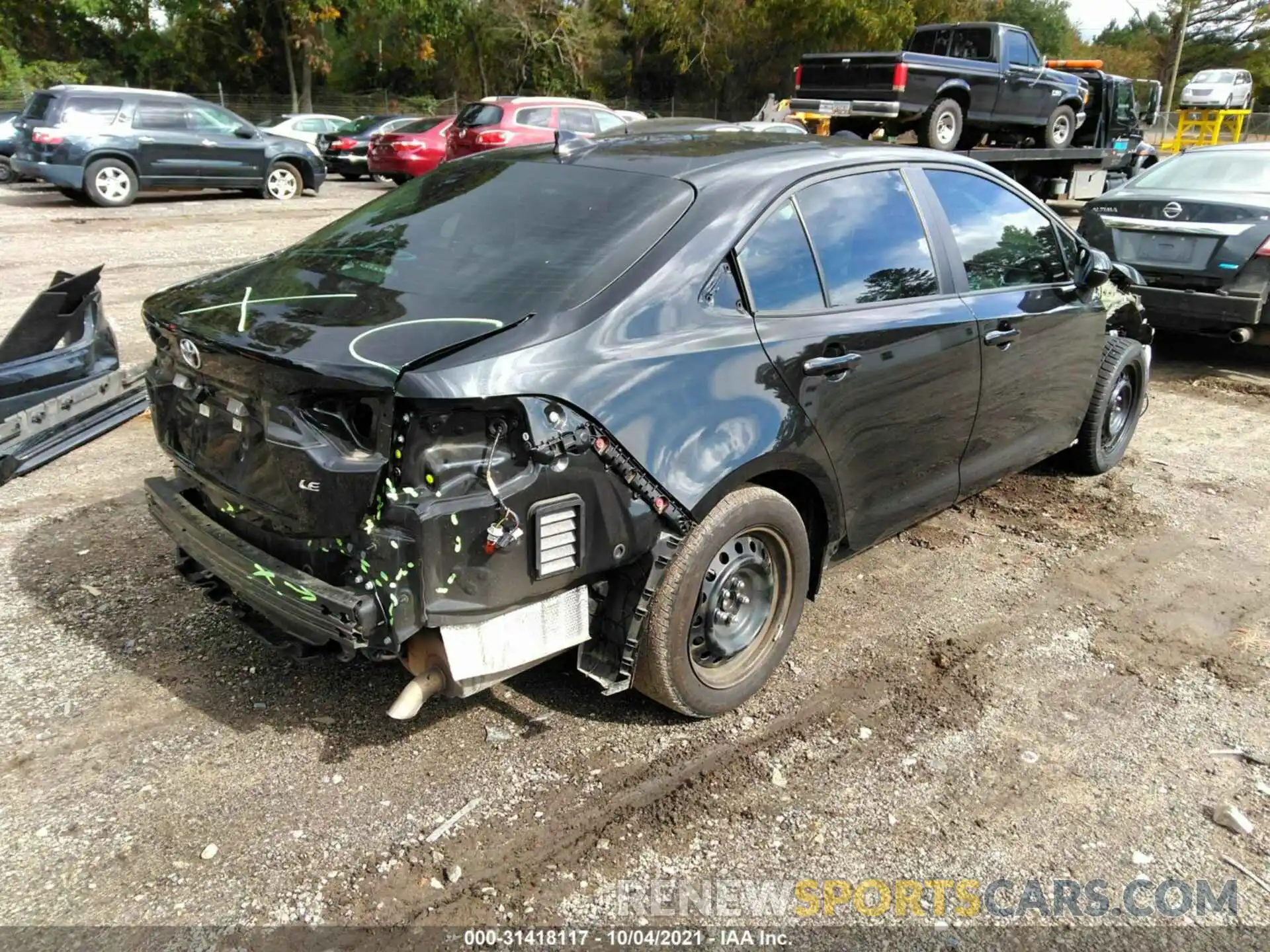 4 Photograph of a damaged car 5YFEPMAE8MP165597 TOYOTA COROLLA 2021