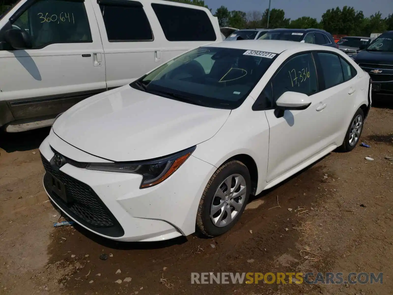 2 Photograph of a damaged car 5YFEPMAE8MP165633 TOYOTA COROLLA 2021