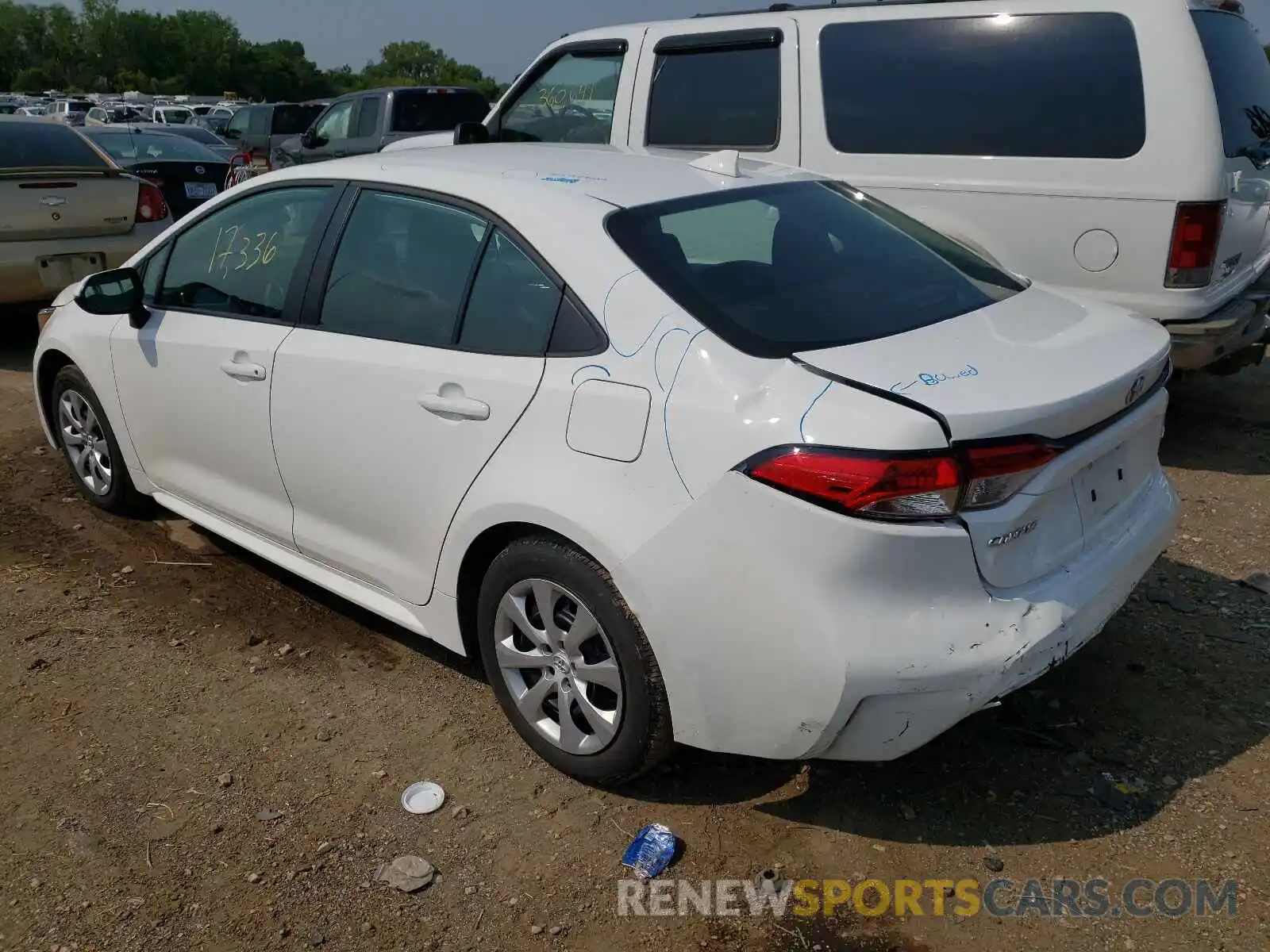 3 Photograph of a damaged car 5YFEPMAE8MP165633 TOYOTA COROLLA 2021