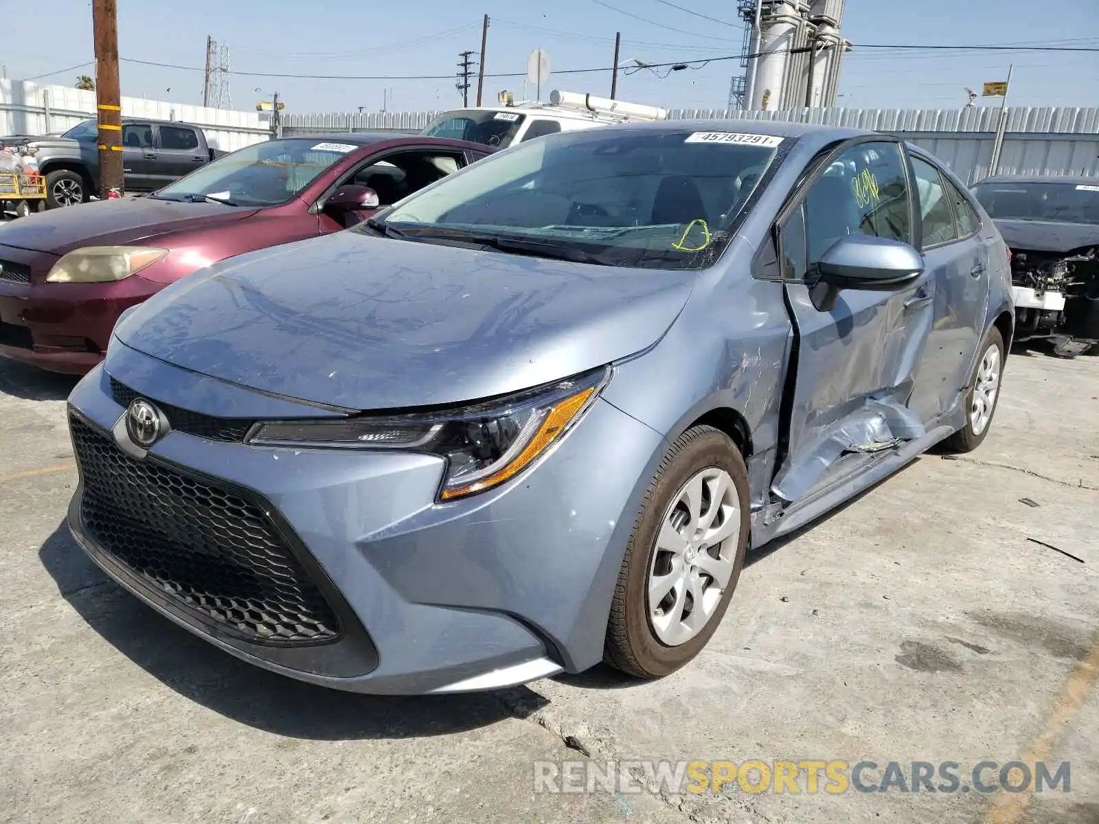 2 Photograph of a damaged car 5YFEPMAE8MP165678 TOYOTA COROLLA 2021