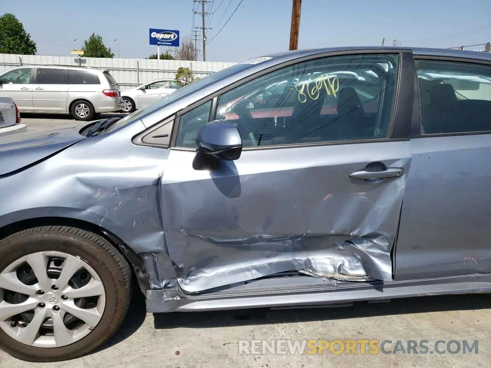 9 Photograph of a damaged car 5YFEPMAE8MP165678 TOYOTA COROLLA 2021