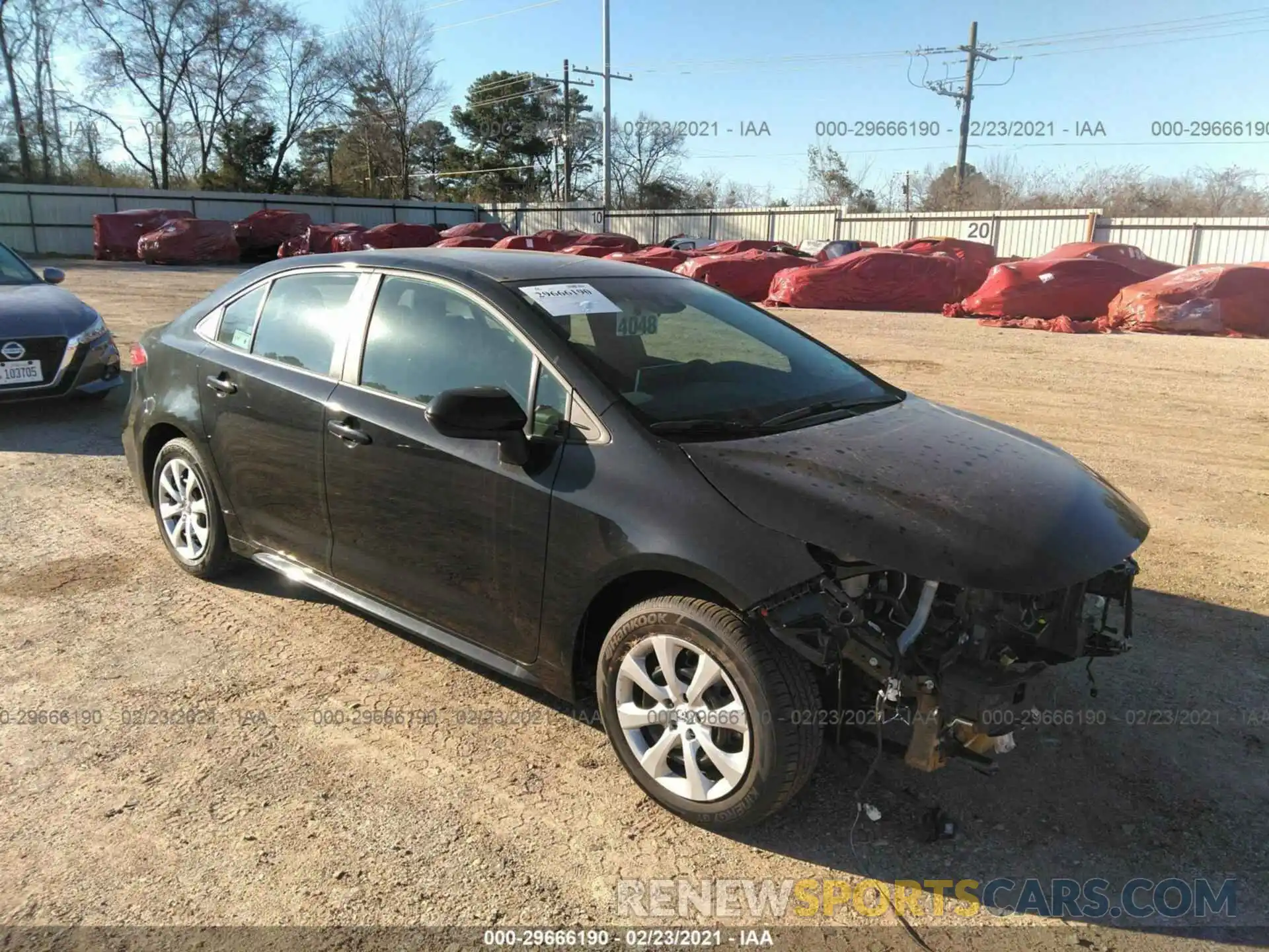 1 Photograph of a damaged car 5YFEPMAE8MP165888 TOYOTA COROLLA 2021