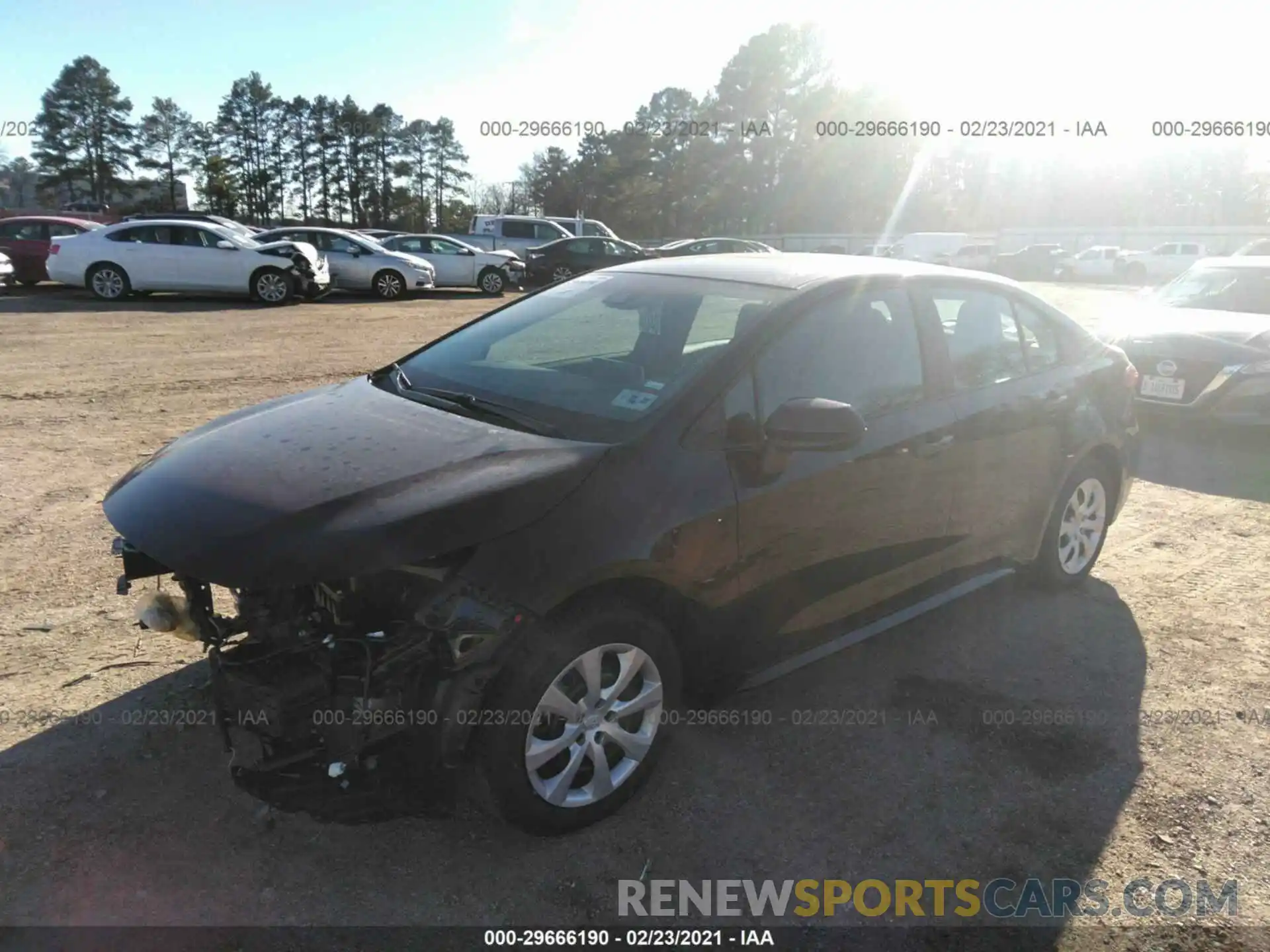 2 Photograph of a damaged car 5YFEPMAE8MP165888 TOYOTA COROLLA 2021