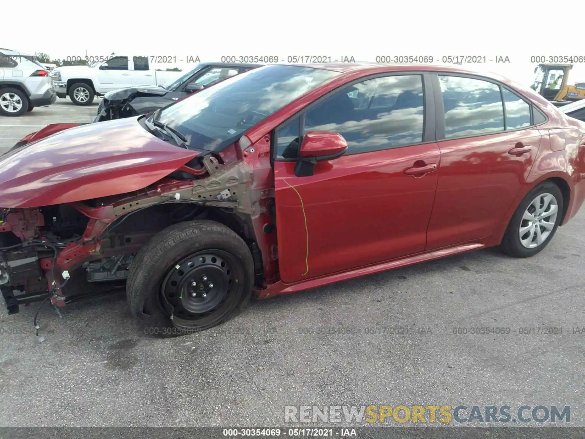 6 Photograph of a damaged car 5YFEPMAE8MP166068 TOYOTA COROLLA 2021