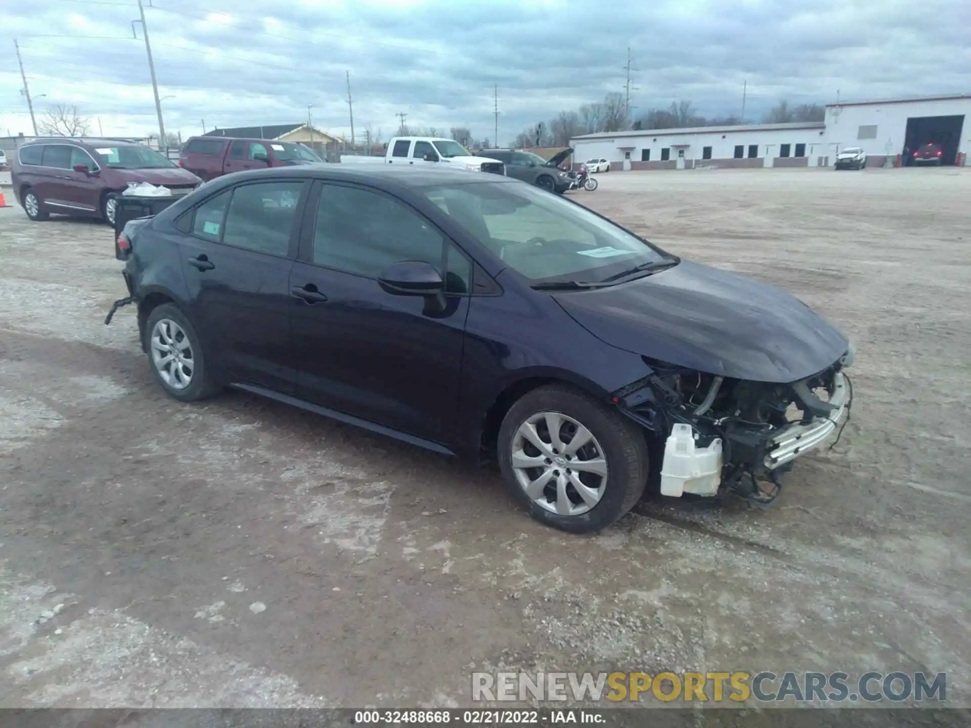 1 Photograph of a damaged car 5YFEPMAE8MP166572 TOYOTA COROLLA 2021