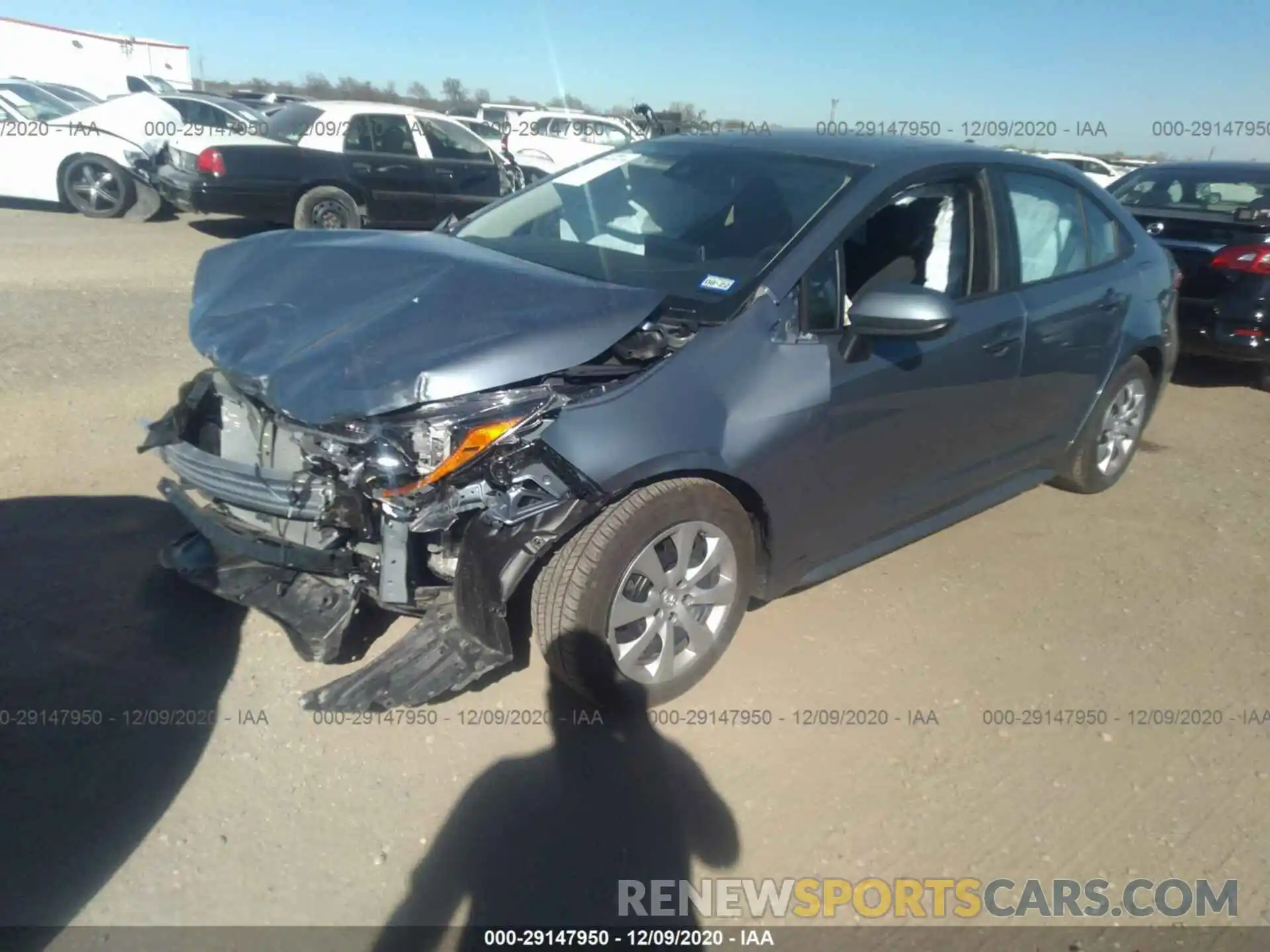 2 Photograph of a damaged car 5YFEPMAE8MP166801 TOYOTA COROLLA 2021