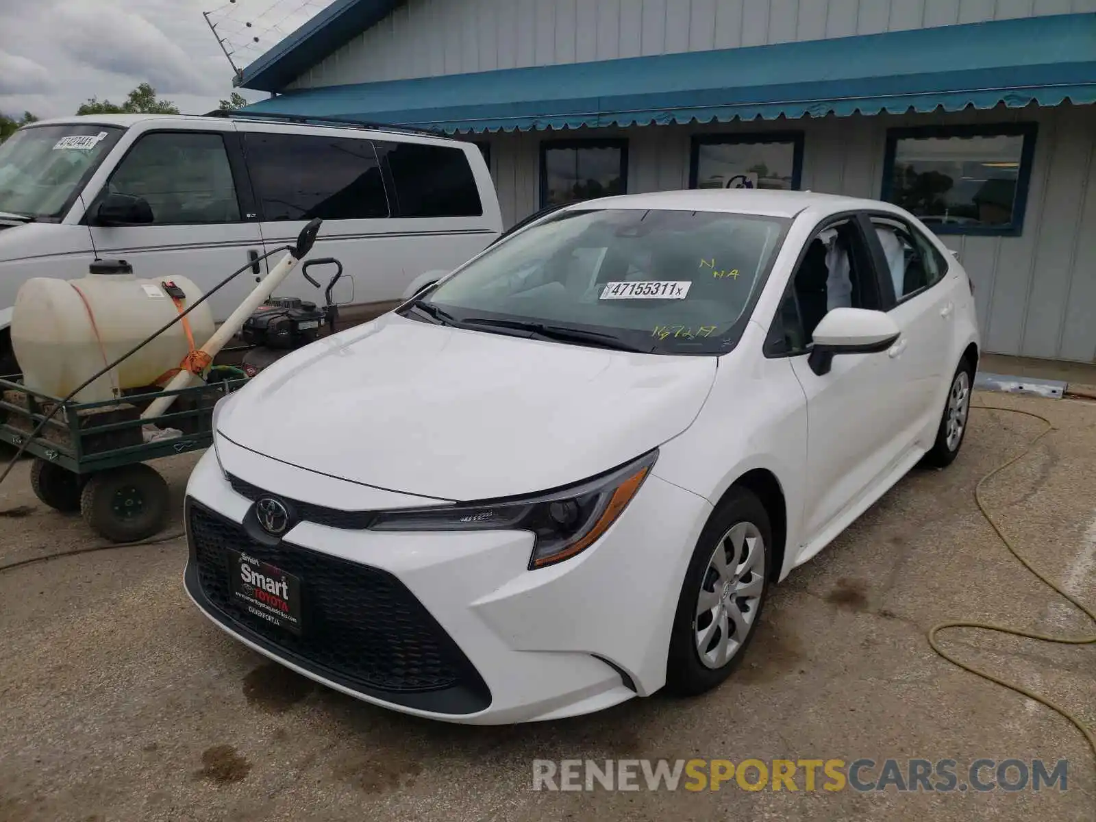 2 Photograph of a damaged car 5YFEPMAE8MP167219 TOYOTA COROLLA 2021