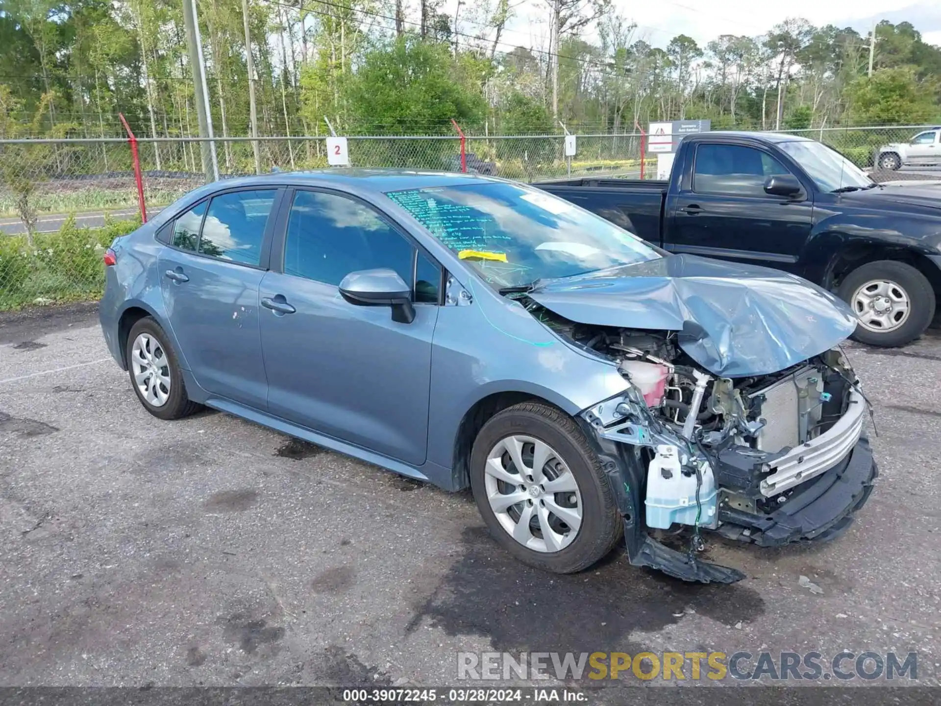 1 Photograph of a damaged car 5YFEPMAE8MP167429 TOYOTA COROLLA 2021