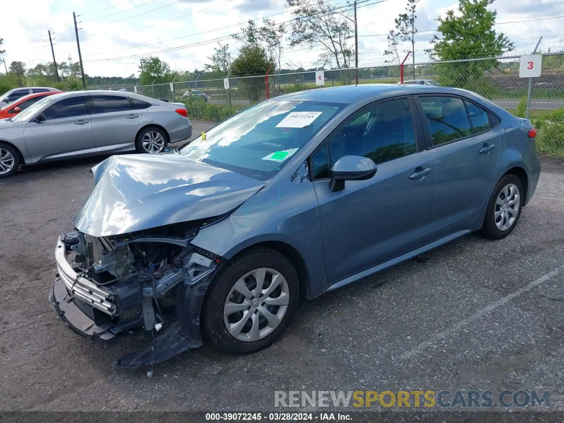 2 Photograph of a damaged car 5YFEPMAE8MP167429 TOYOTA COROLLA 2021