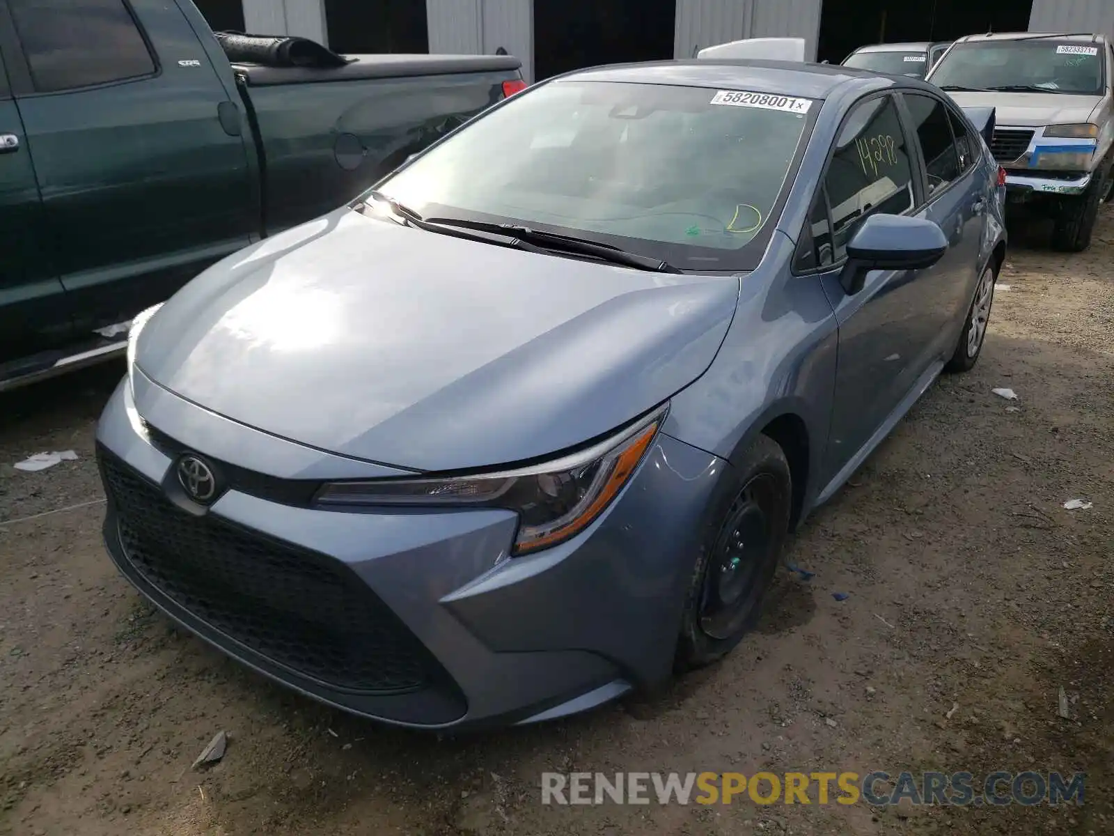 2 Photograph of a damaged car 5YFEPMAE8MP167768 TOYOTA COROLLA 2021