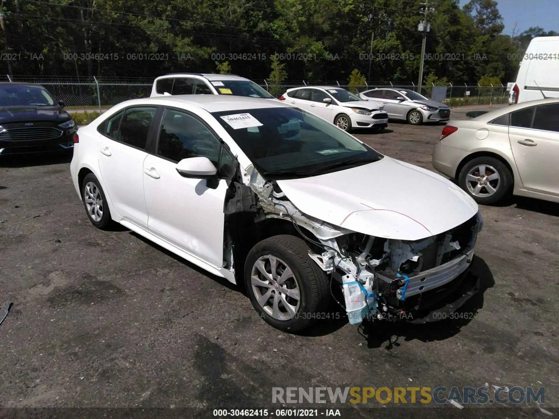 1 Photograph of a damaged car 5YFEPMAE8MP168922 TOYOTA COROLLA 2021