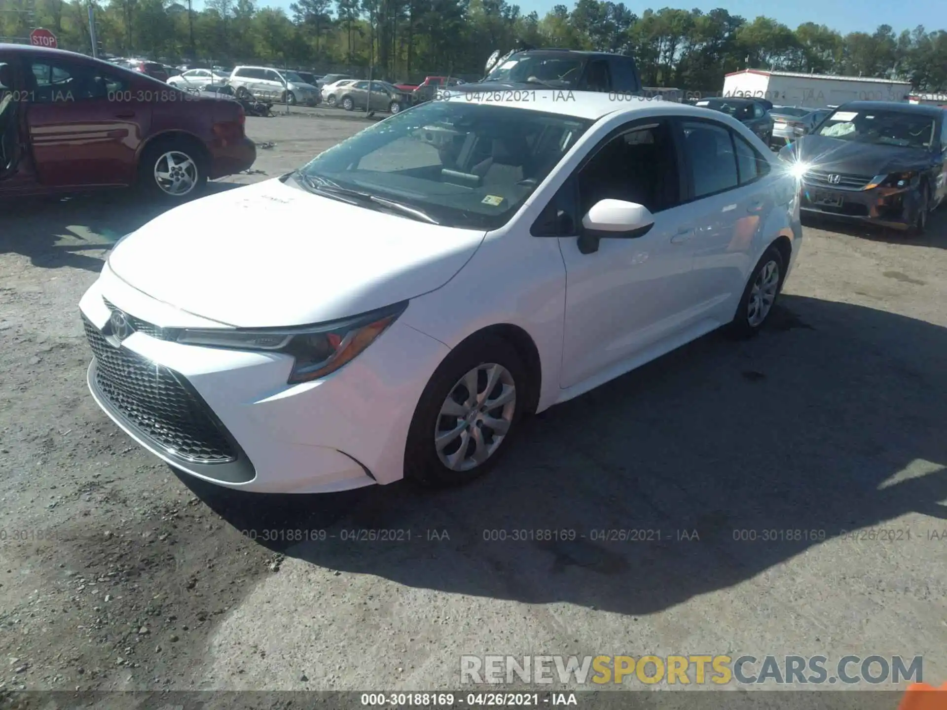 2 Photograph of a damaged car 5YFEPMAE8MP169102 TOYOTA COROLLA 2021