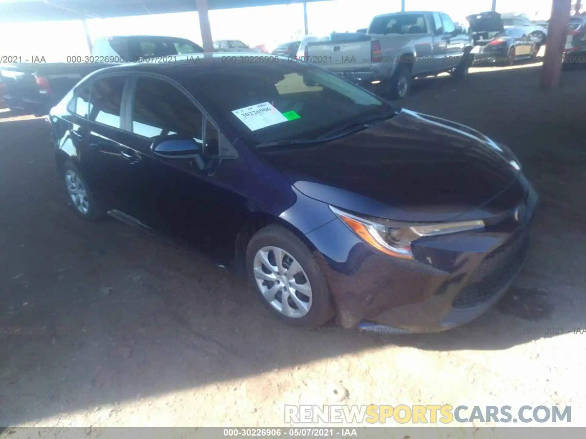 1 Photograph of a damaged car 5YFEPMAE8MP169116 TOYOTA COROLLA 2021