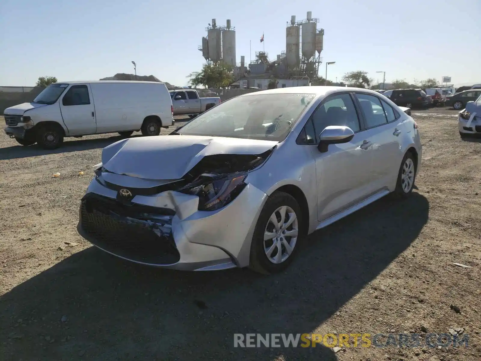 2 Photograph of a damaged car 5YFEPMAE8MP169567 TOYOTA COROLLA 2021