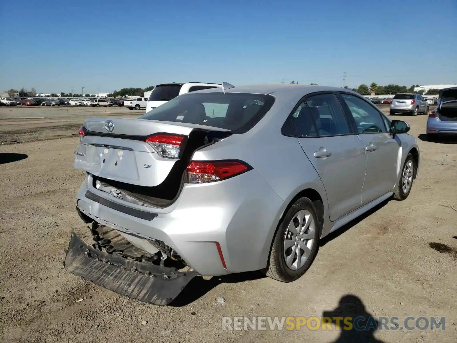 4 Photograph of a damaged car 5YFEPMAE8MP169567 TOYOTA COROLLA 2021