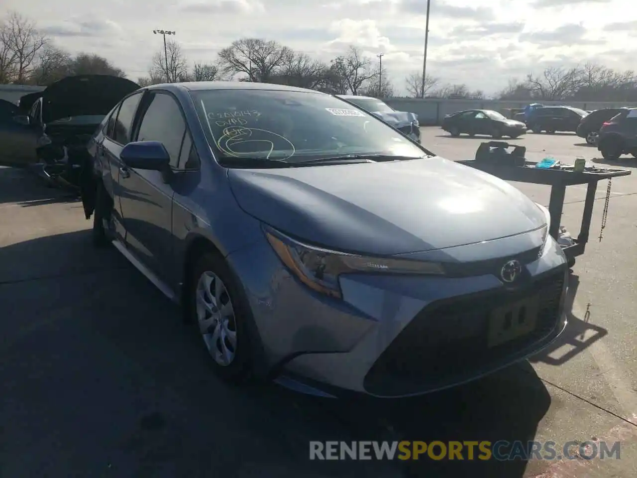 1 Photograph of a damaged car 5YFEPMAE8MP171366 TOYOTA COROLLA 2021