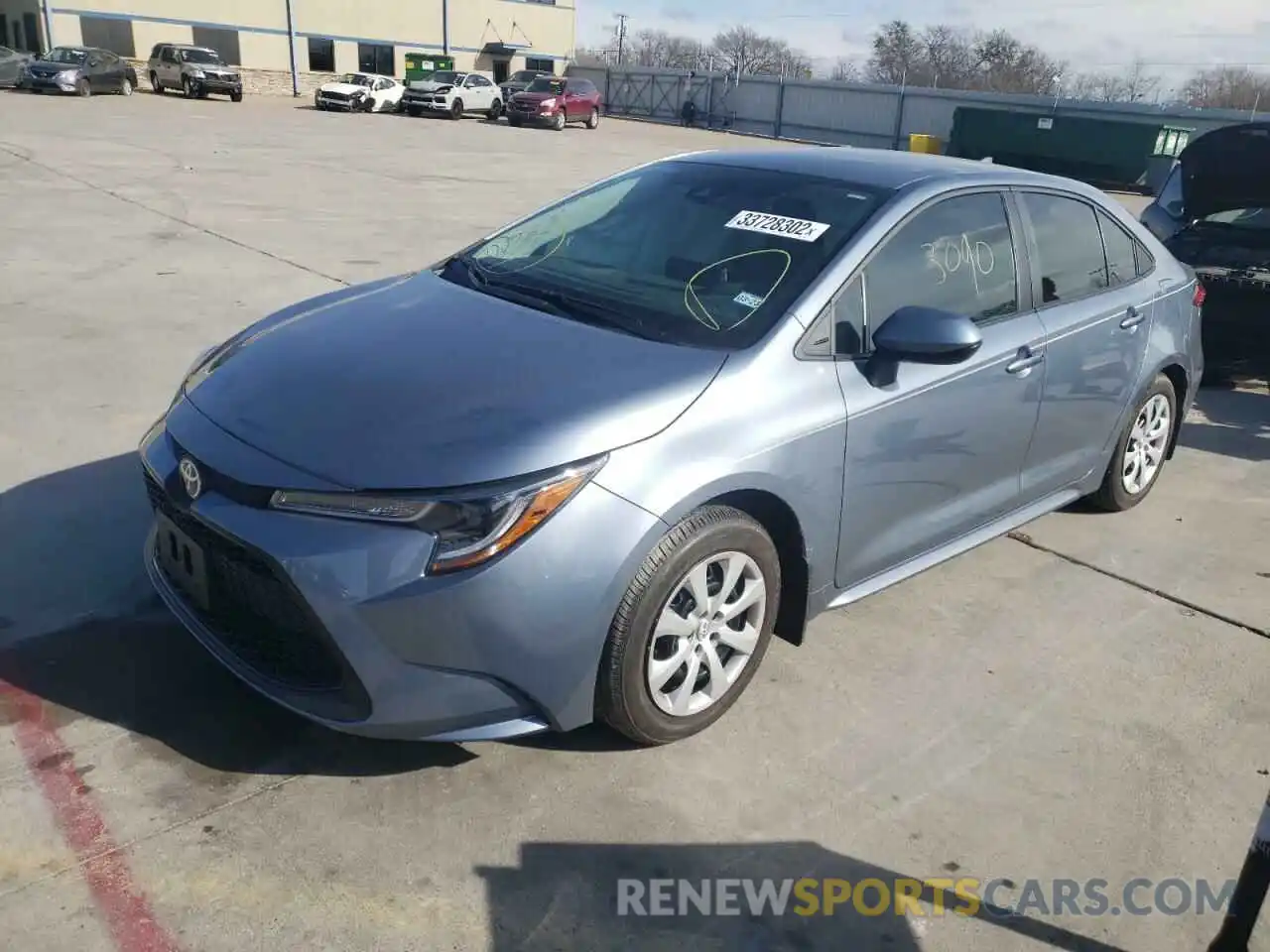 2 Photograph of a damaged car 5YFEPMAE8MP171366 TOYOTA COROLLA 2021