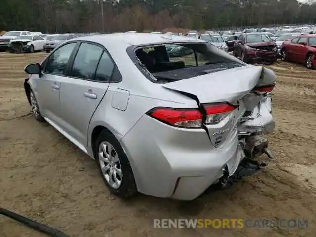 3 Photograph of a damaged car 5YFEPMAE8MP172016 TOYOTA COROLLA 2021