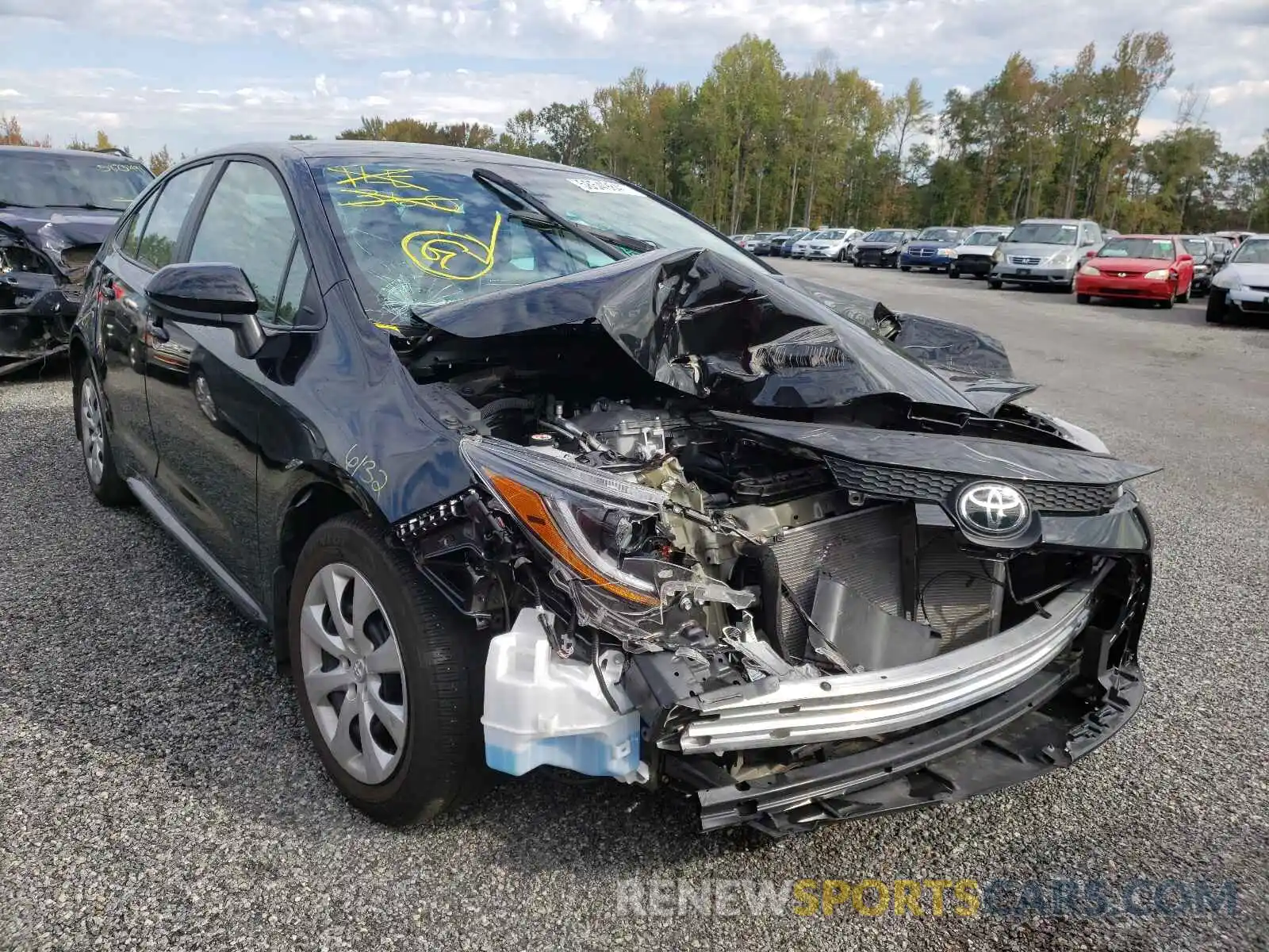 1 Photograph of a damaged car 5YFEPMAE8MP172534 TOYOTA COROLLA 2021