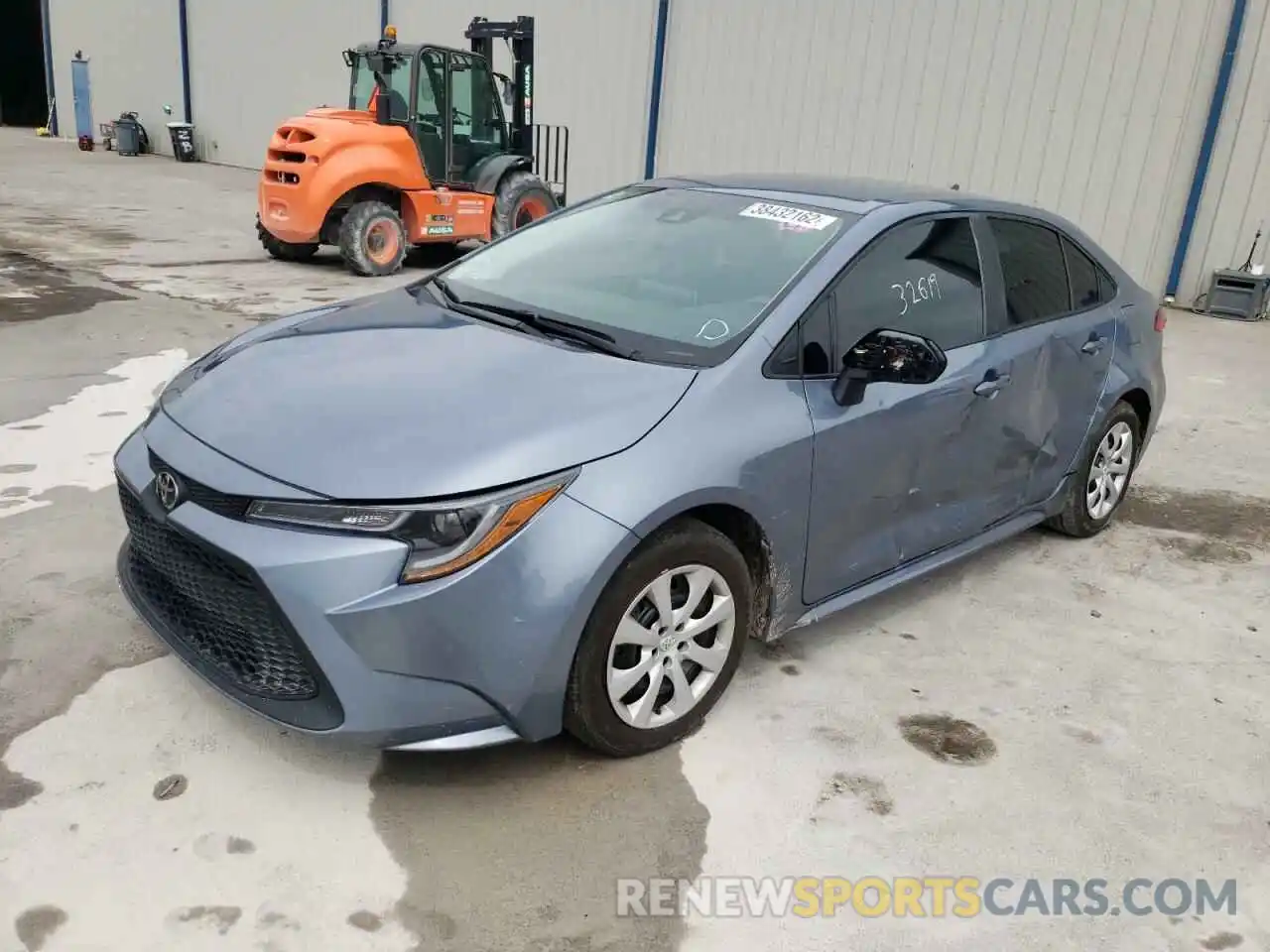 9 Photograph of a damaged car 5YFEPMAE8MP172727 TOYOTA COROLLA 2021