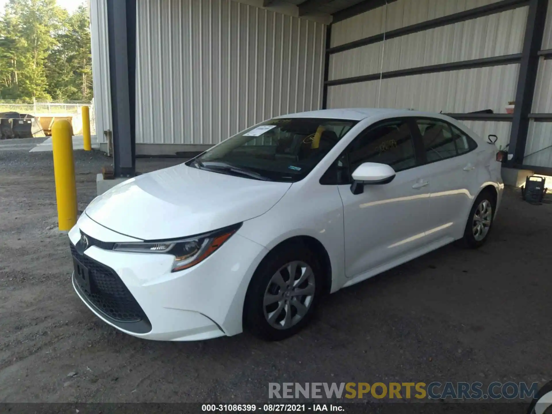 2 Photograph of a damaged car 5YFEPMAE8MP175546 TOYOTA COROLLA 2021