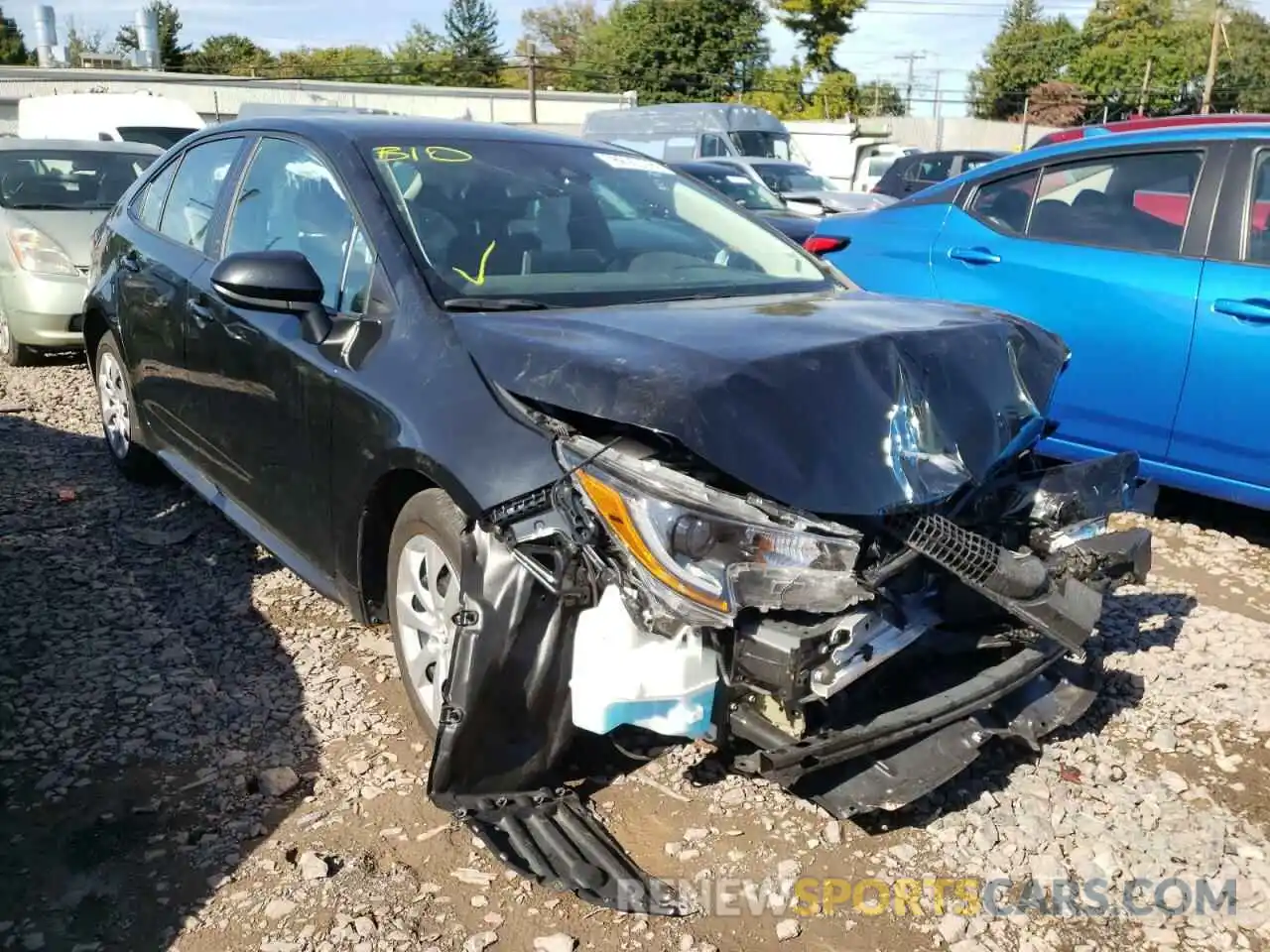 1 Photograph of a damaged car 5YFEPMAE8MP175563 TOYOTA COROLLA 2021