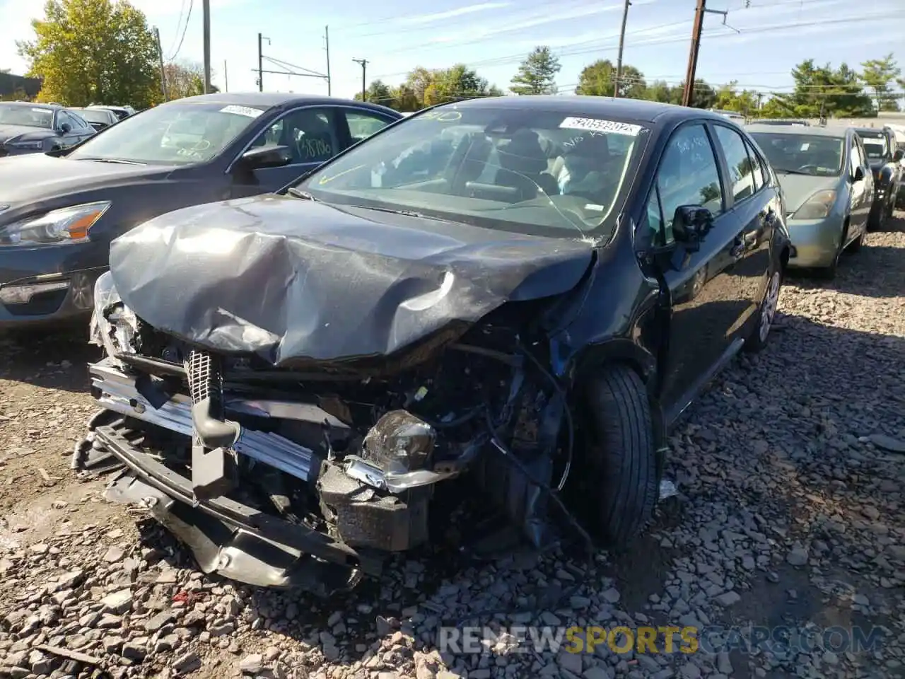 2 Photograph of a damaged car 5YFEPMAE8MP175563 TOYOTA COROLLA 2021