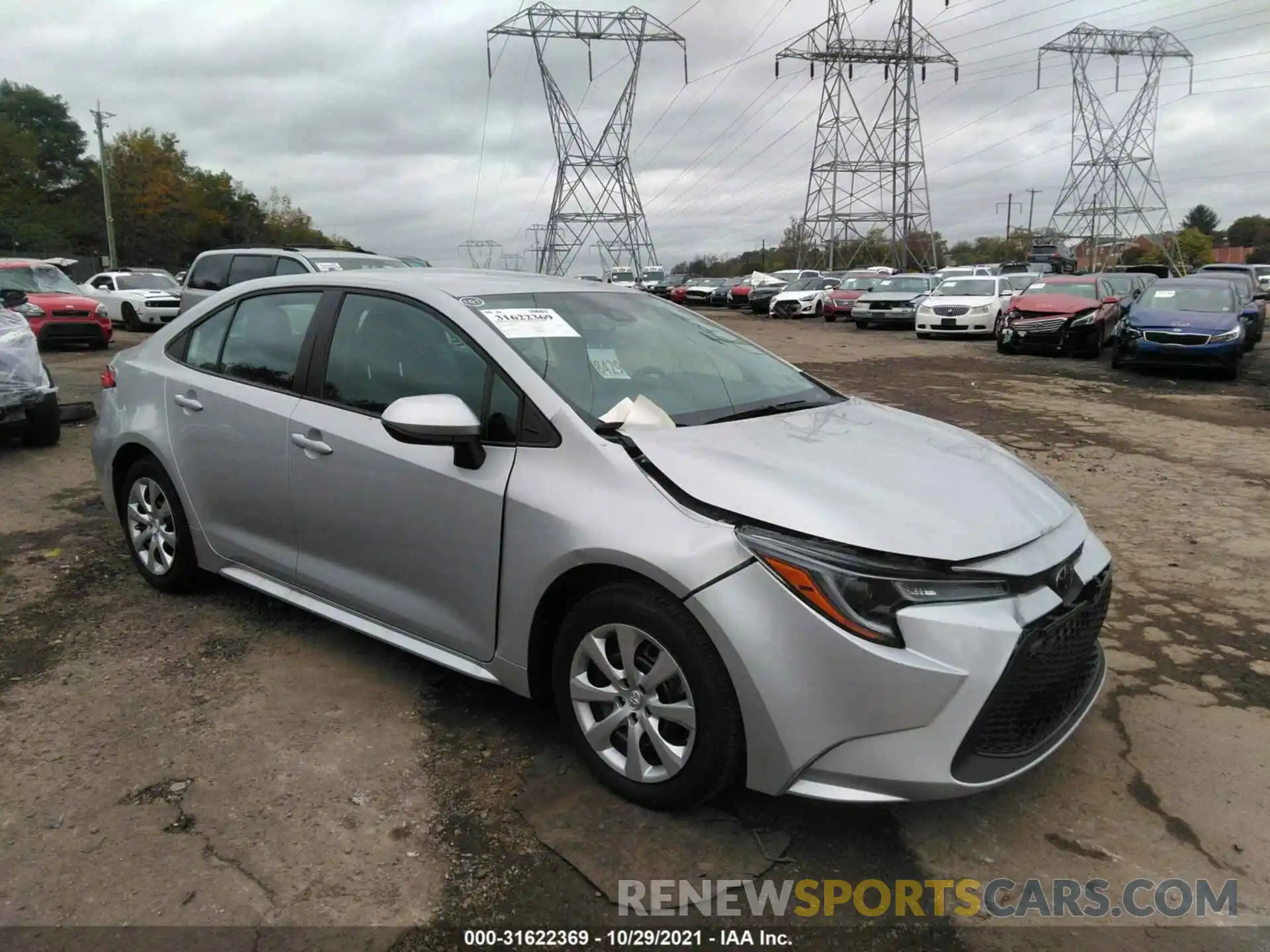 1 Photograph of a damaged car 5YFEPMAE8MP175837 TOYOTA COROLLA 2021