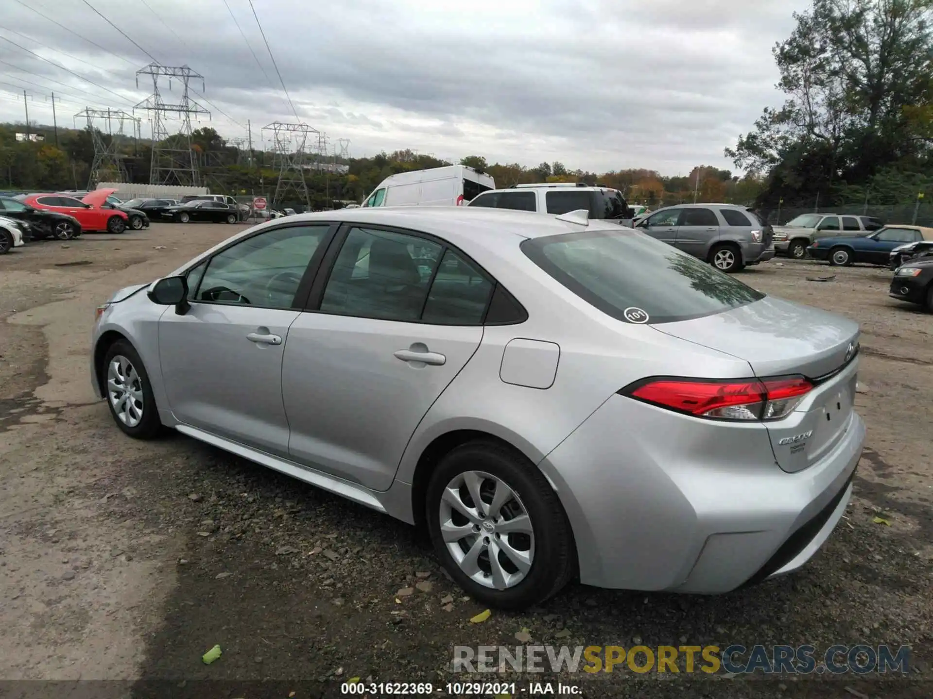 3 Photograph of a damaged car 5YFEPMAE8MP175837 TOYOTA COROLLA 2021