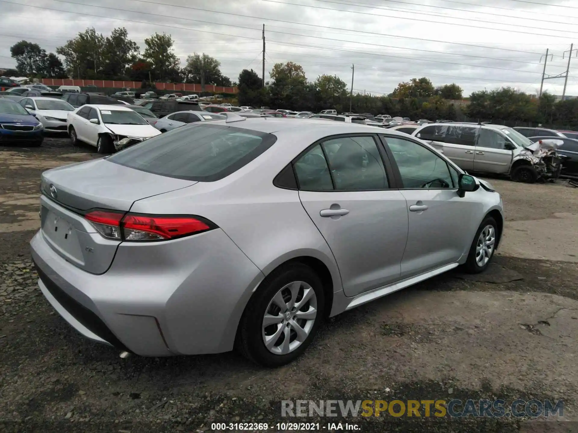 4 Photograph of a damaged car 5YFEPMAE8MP175837 TOYOTA COROLLA 2021