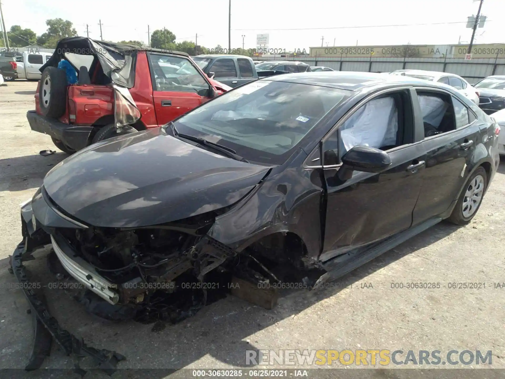 2 Photograph of a damaged car 5YFEPMAE8MP176941 TOYOTA COROLLA 2021