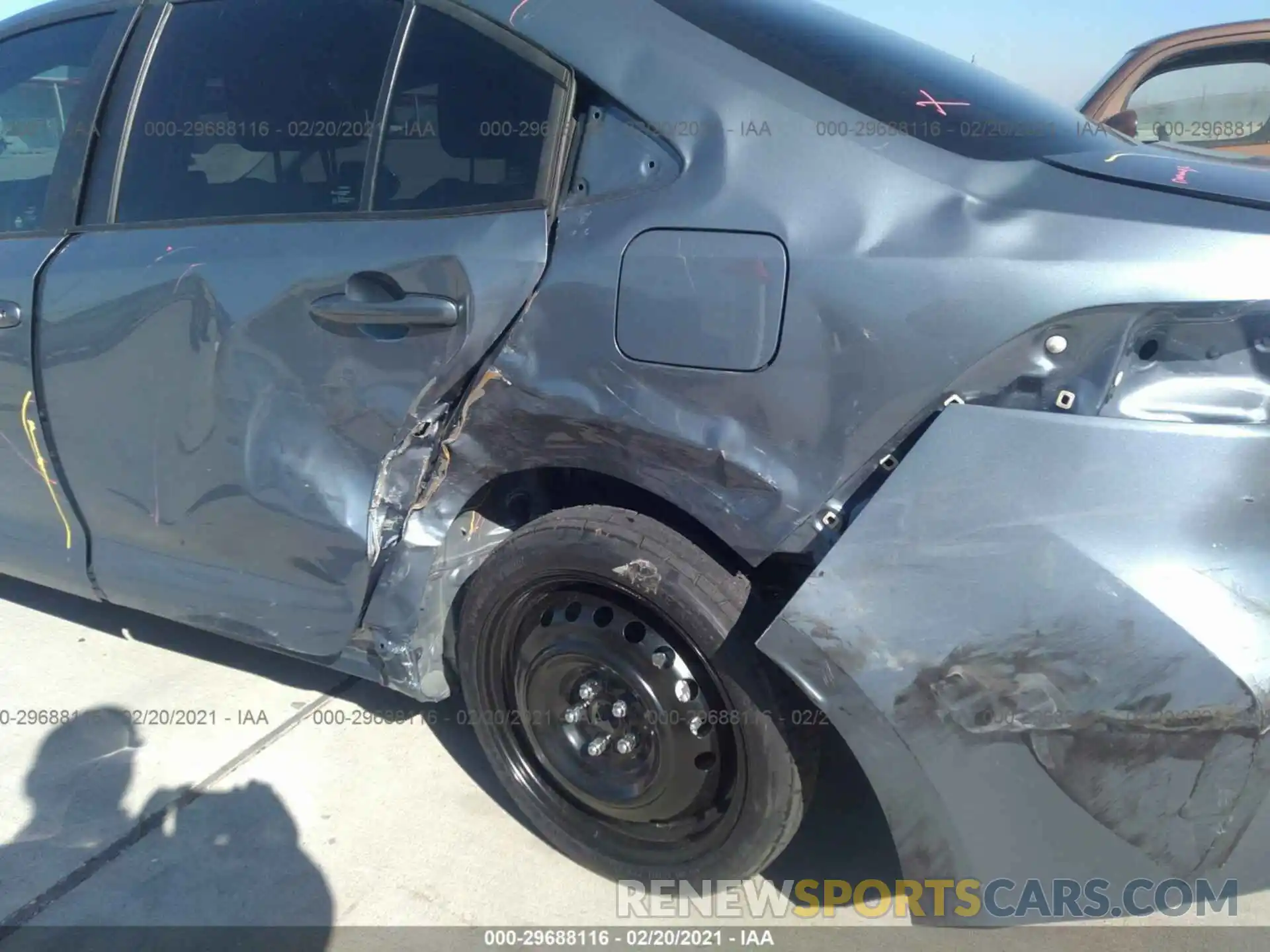 6 Photograph of a damaged car 5YFEPMAE8MP177135 TOYOTA COROLLA 2021
