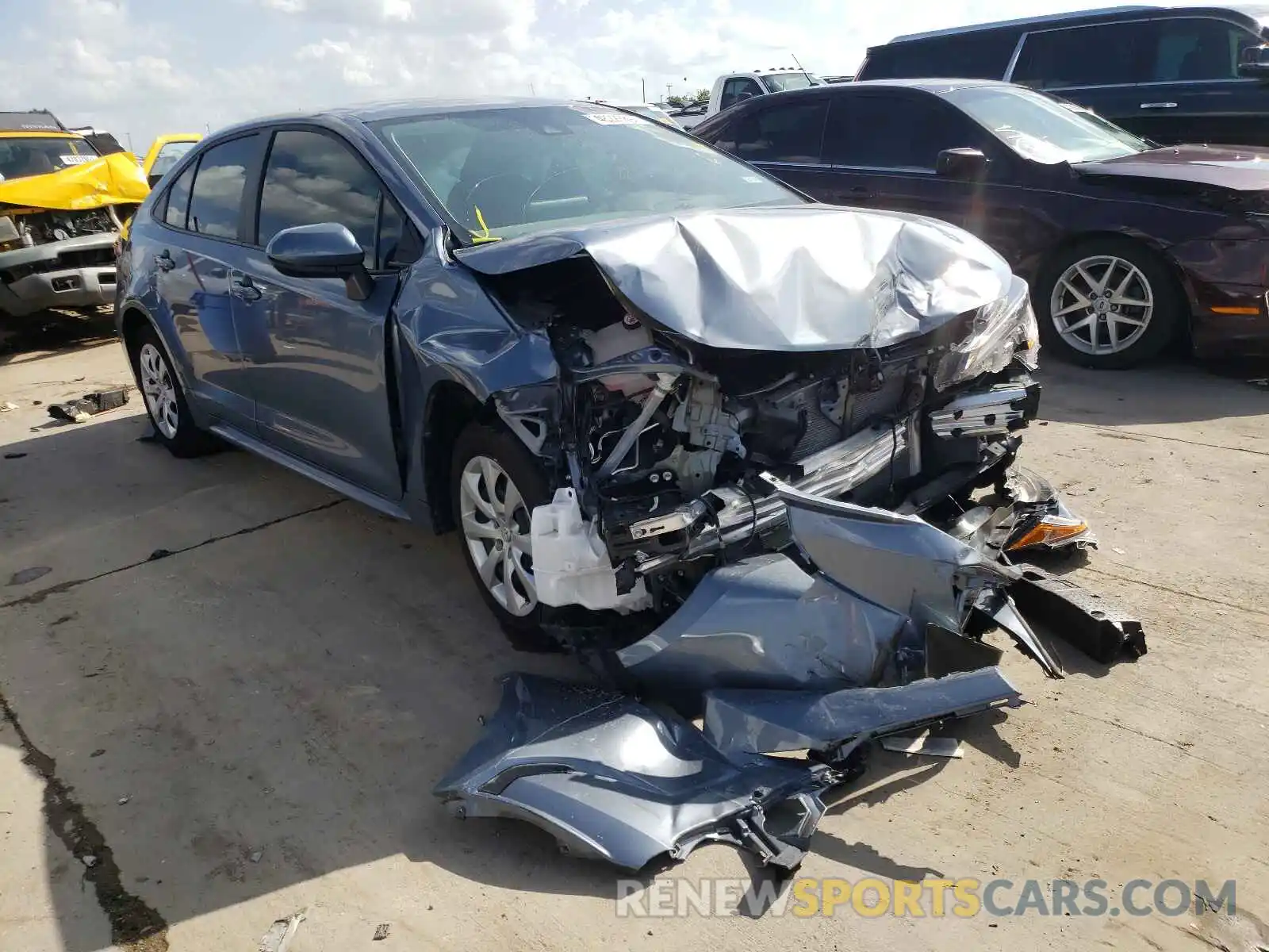 1 Photograph of a damaged car 5YFEPMAE8MP179287 TOYOTA COROLLA 2021