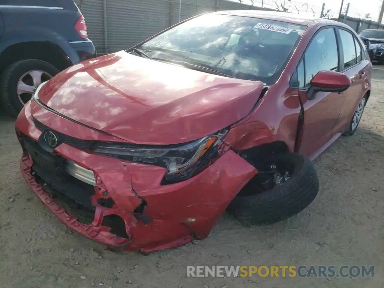 2 Photograph of a damaged car 5YFEPMAE8MP179693 TOYOTA COROLLA 2021