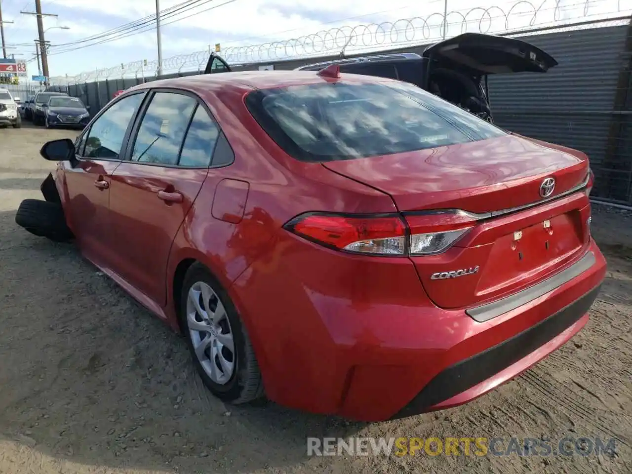 3 Photograph of a damaged car 5YFEPMAE8MP179693 TOYOTA COROLLA 2021