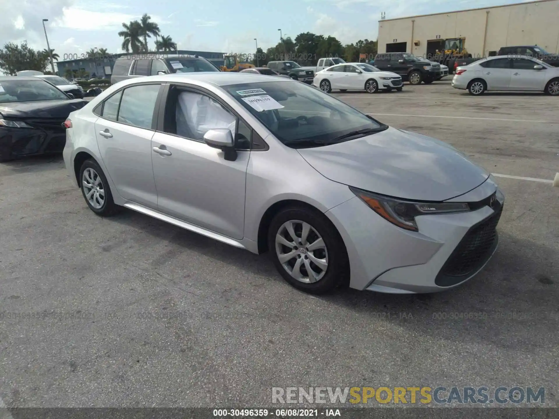 1 Photograph of a damaged car 5YFEPMAE8MP180021 TOYOTA COROLLA 2021