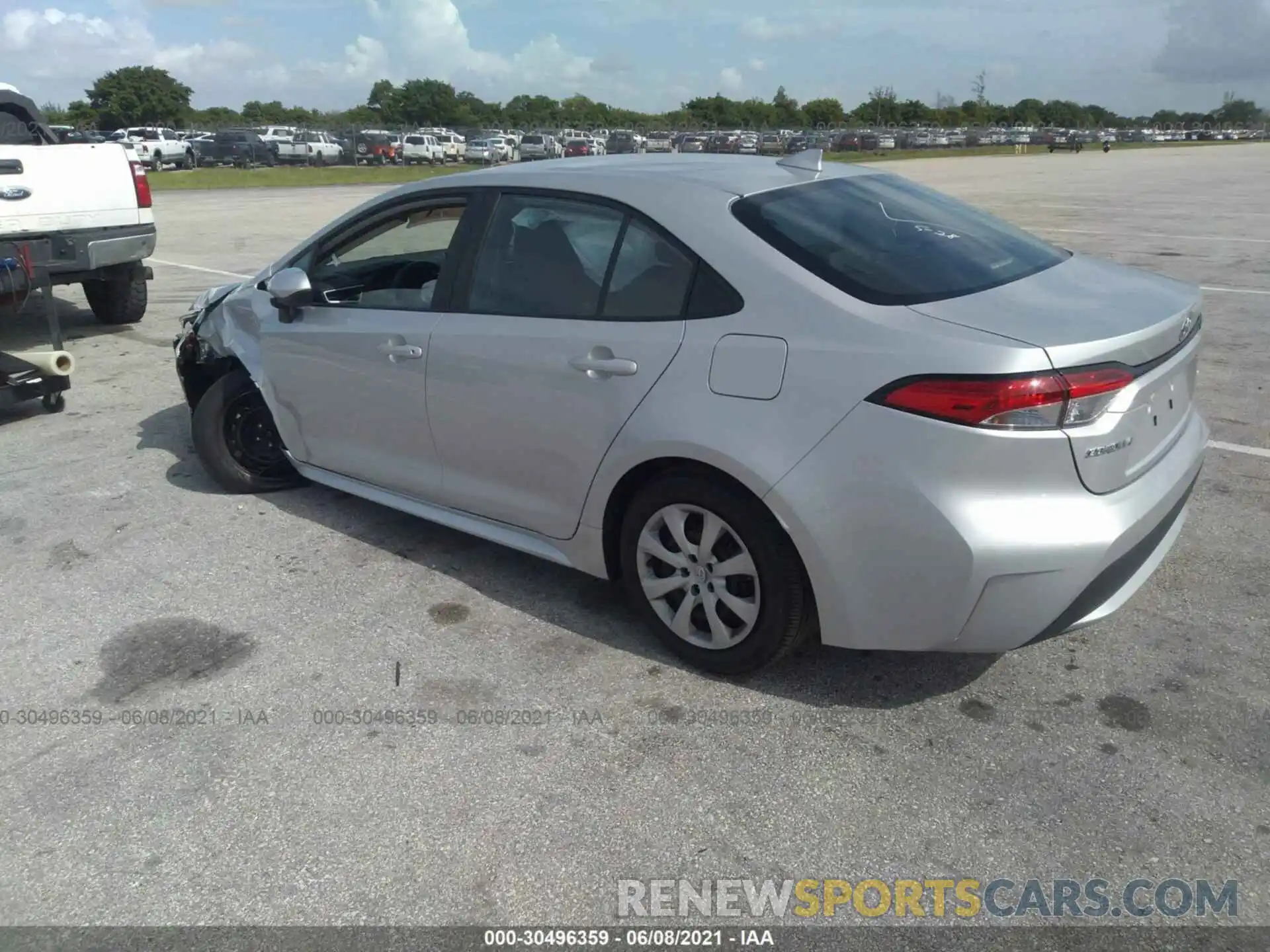 3 Photograph of a damaged car 5YFEPMAE8MP180021 TOYOTA COROLLA 2021