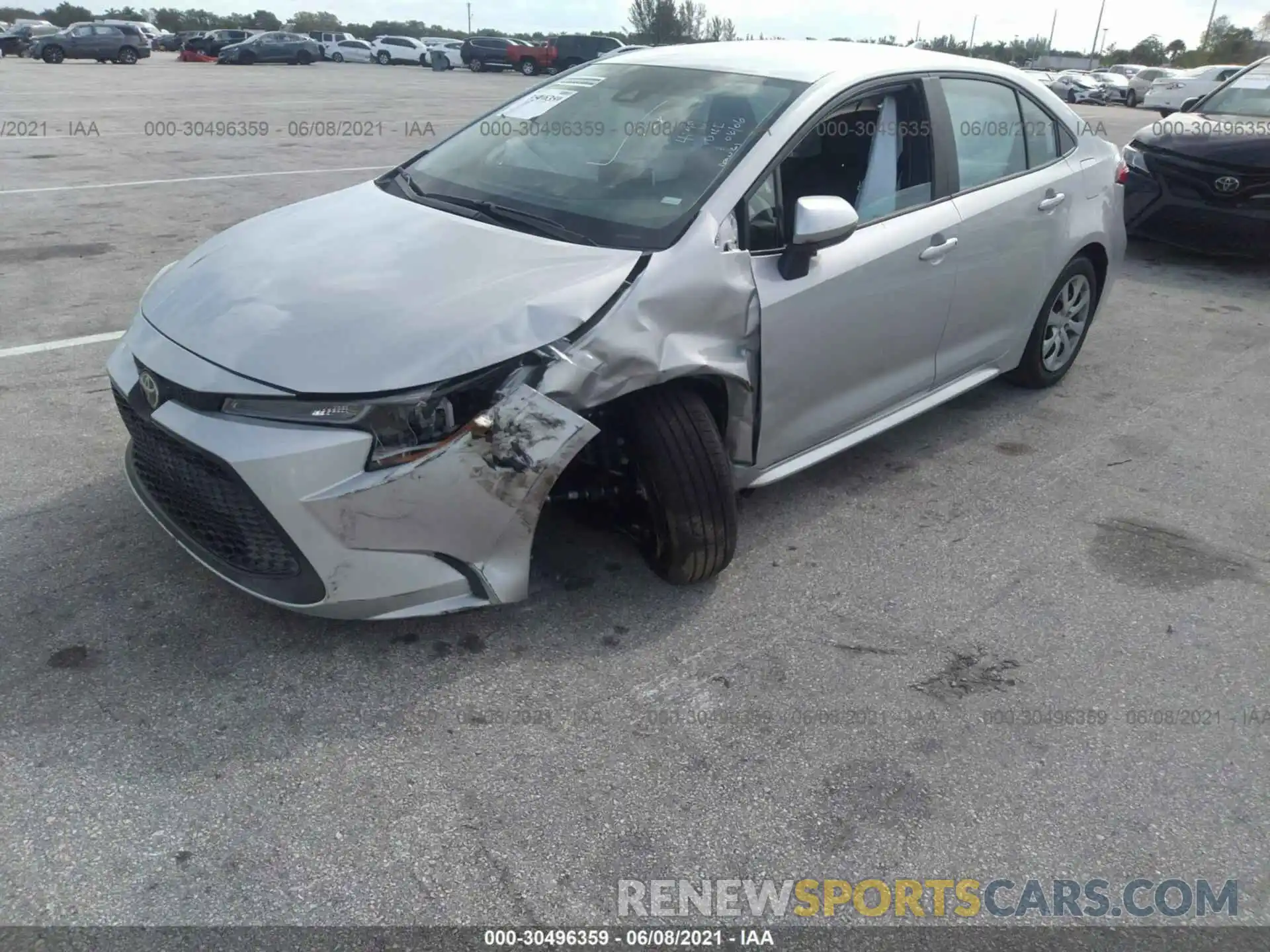 6 Photograph of a damaged car 5YFEPMAE8MP180021 TOYOTA COROLLA 2021