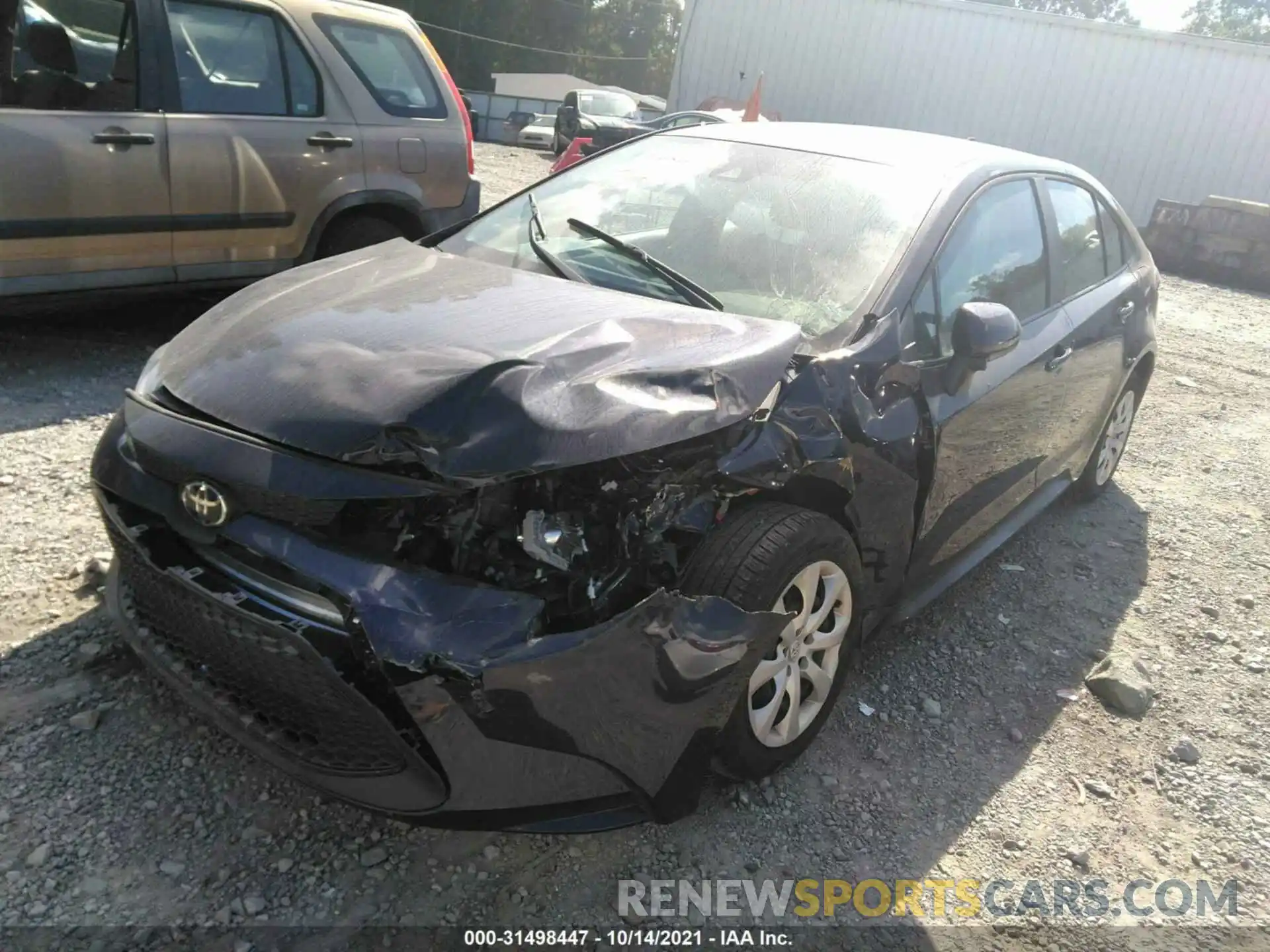 2 Photograph of a damaged car 5YFEPMAE8MP182500 TOYOTA COROLLA 2021