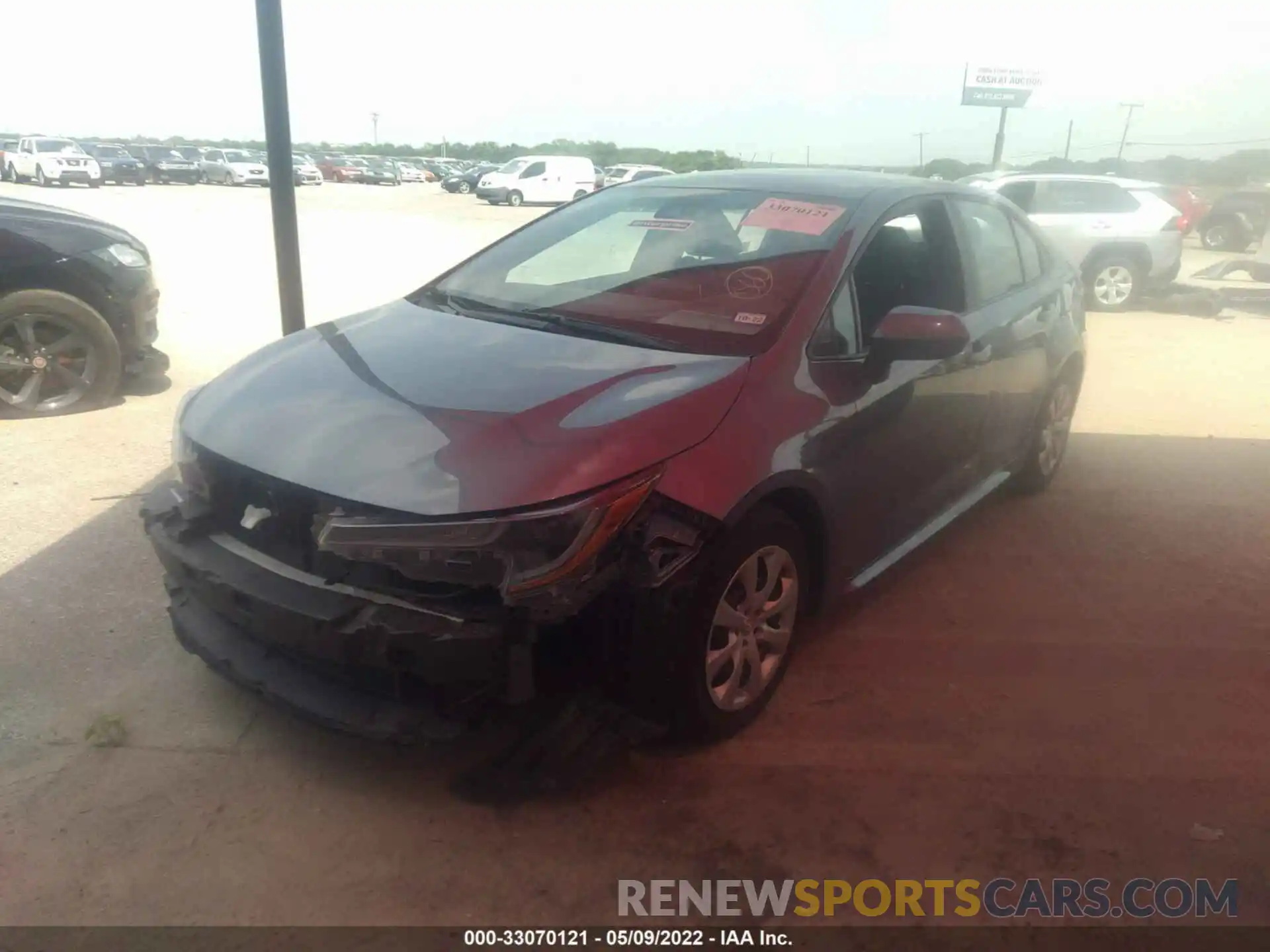 2 Photograph of a damaged car 5YFEPMAE8MP183128 TOYOTA COROLLA 2021