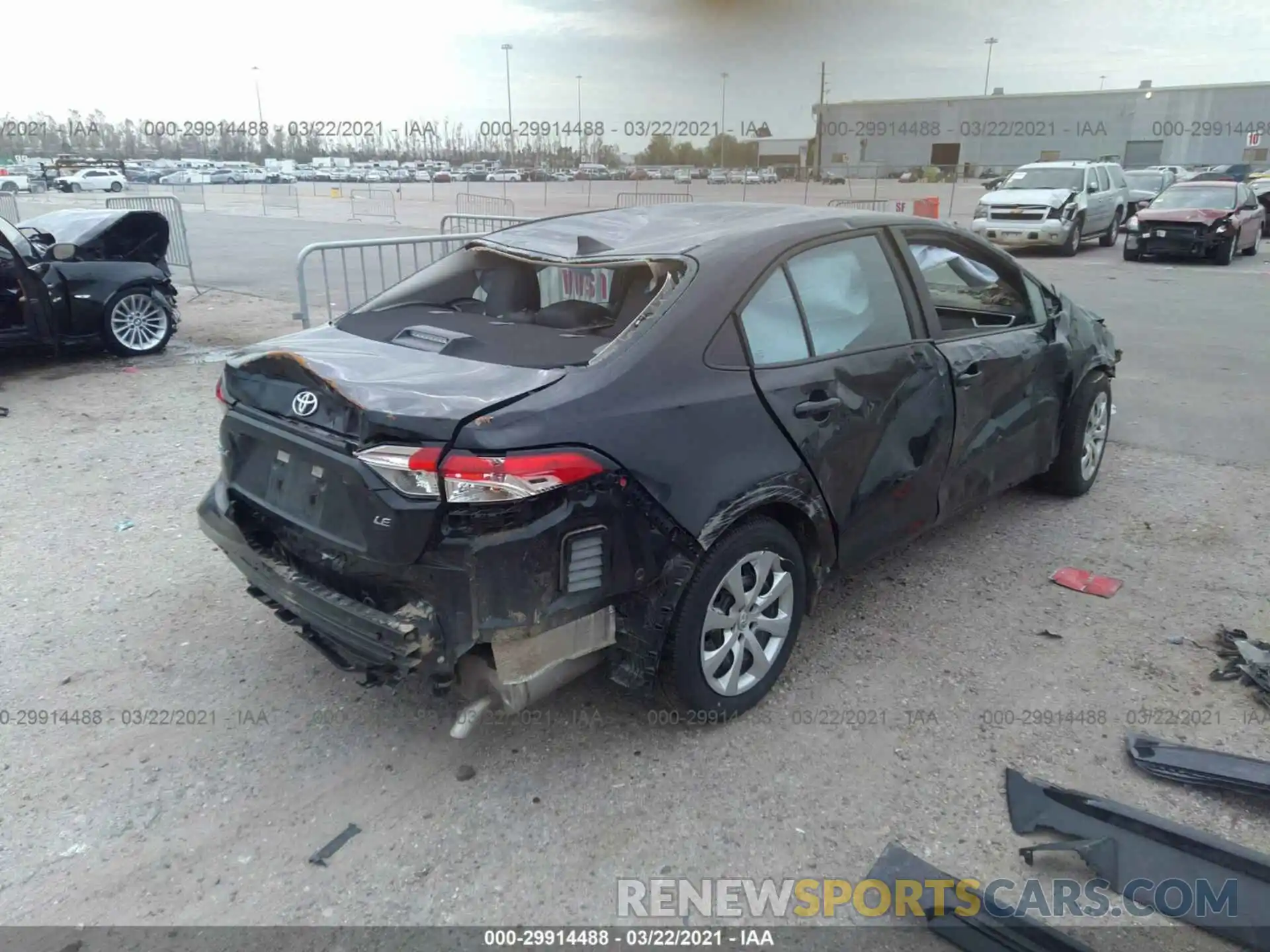 4 Photograph of a damaged car 5YFEPMAE8MP183405 TOYOTA COROLLA 2021