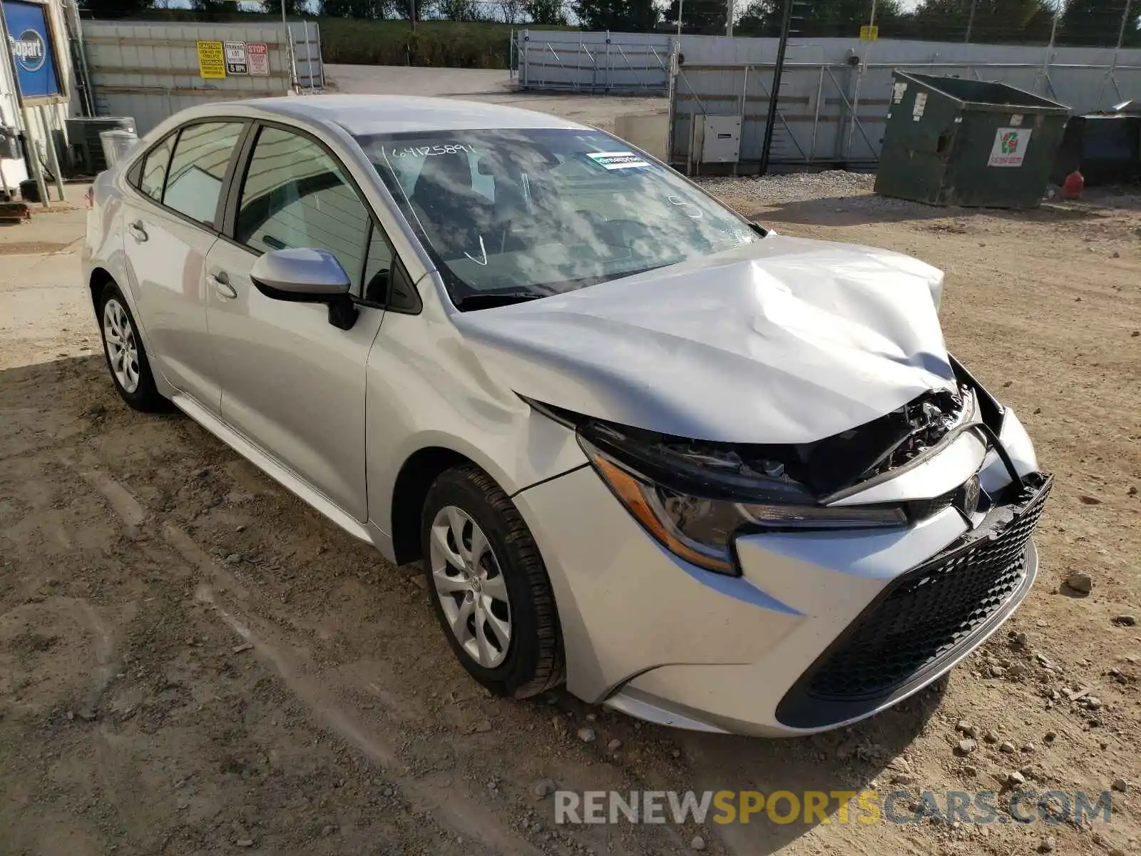 1 Photograph of a damaged car 5YFEPMAE8MP185719 TOYOTA COROLLA 2021