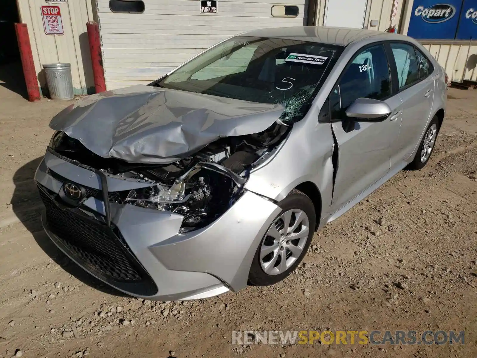 2 Photograph of a damaged car 5YFEPMAE8MP185719 TOYOTA COROLLA 2021