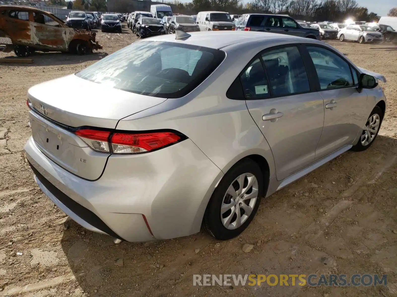 4 Photograph of a damaged car 5YFEPMAE8MP185719 TOYOTA COROLLA 2021