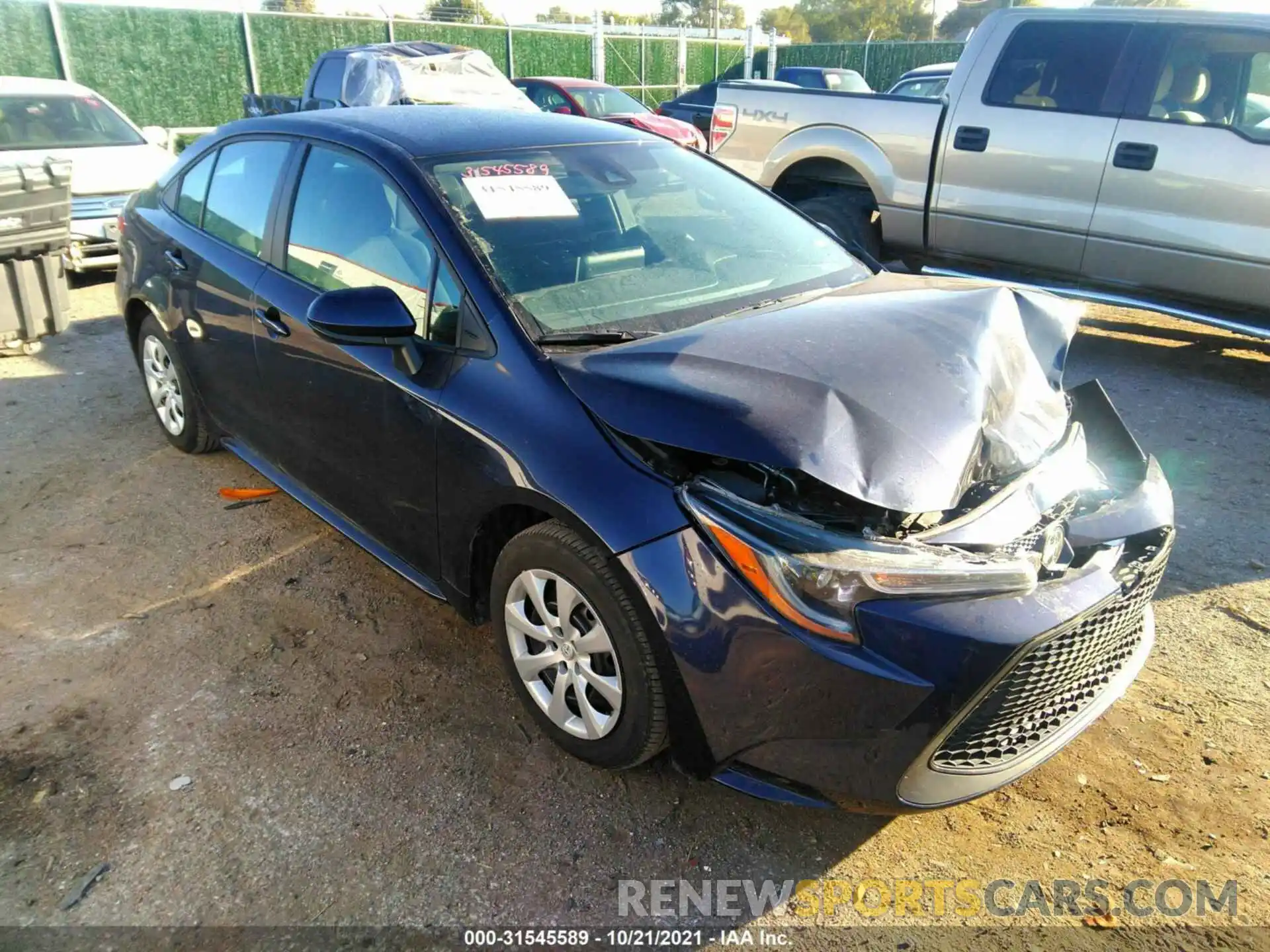 1 Photograph of a damaged car 5YFEPMAE8MP185977 TOYOTA COROLLA 2021