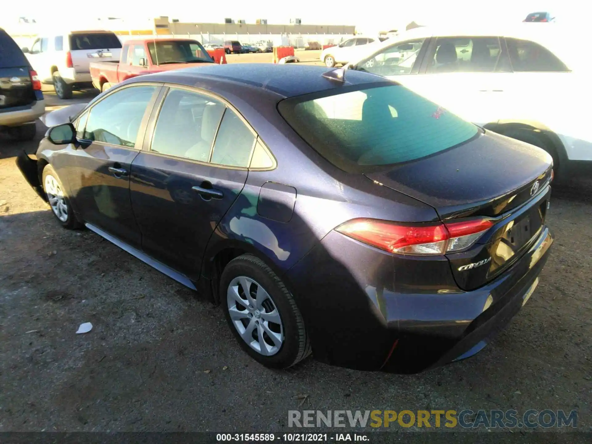 3 Photograph of a damaged car 5YFEPMAE8MP185977 TOYOTA COROLLA 2021