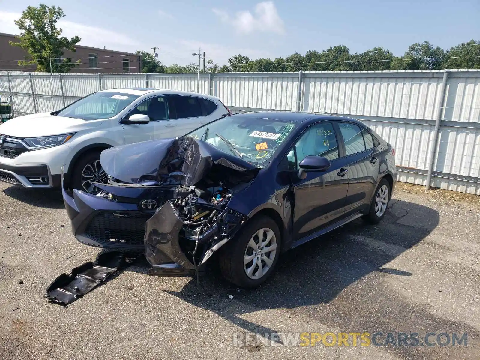 2 Photograph of a damaged car 5YFEPMAE8MP186790 TOYOTA COROLLA 2021