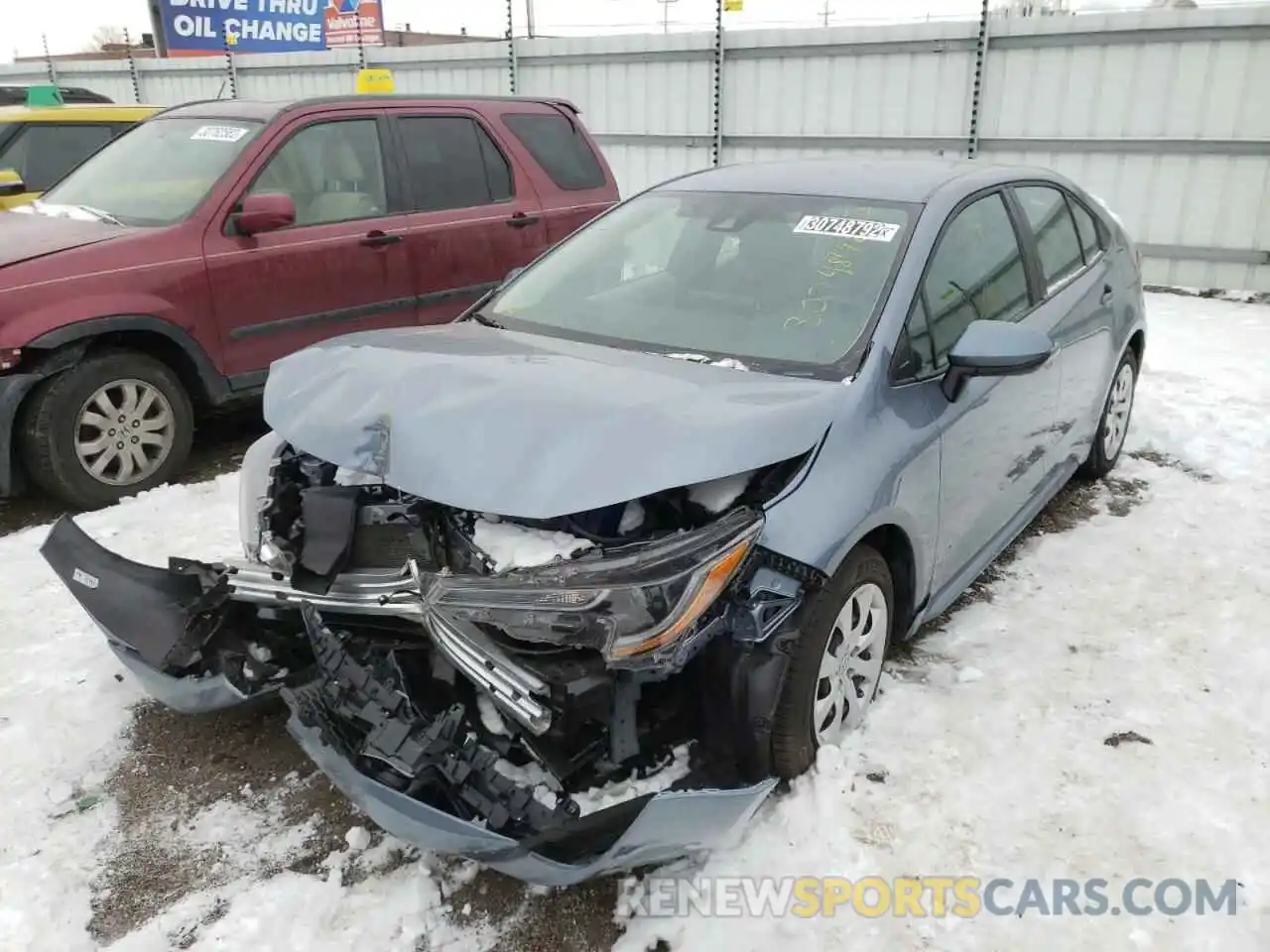 2 Photograph of a damaged car 5YFEPMAE8MP188166 TOYOTA COROLLA 2021